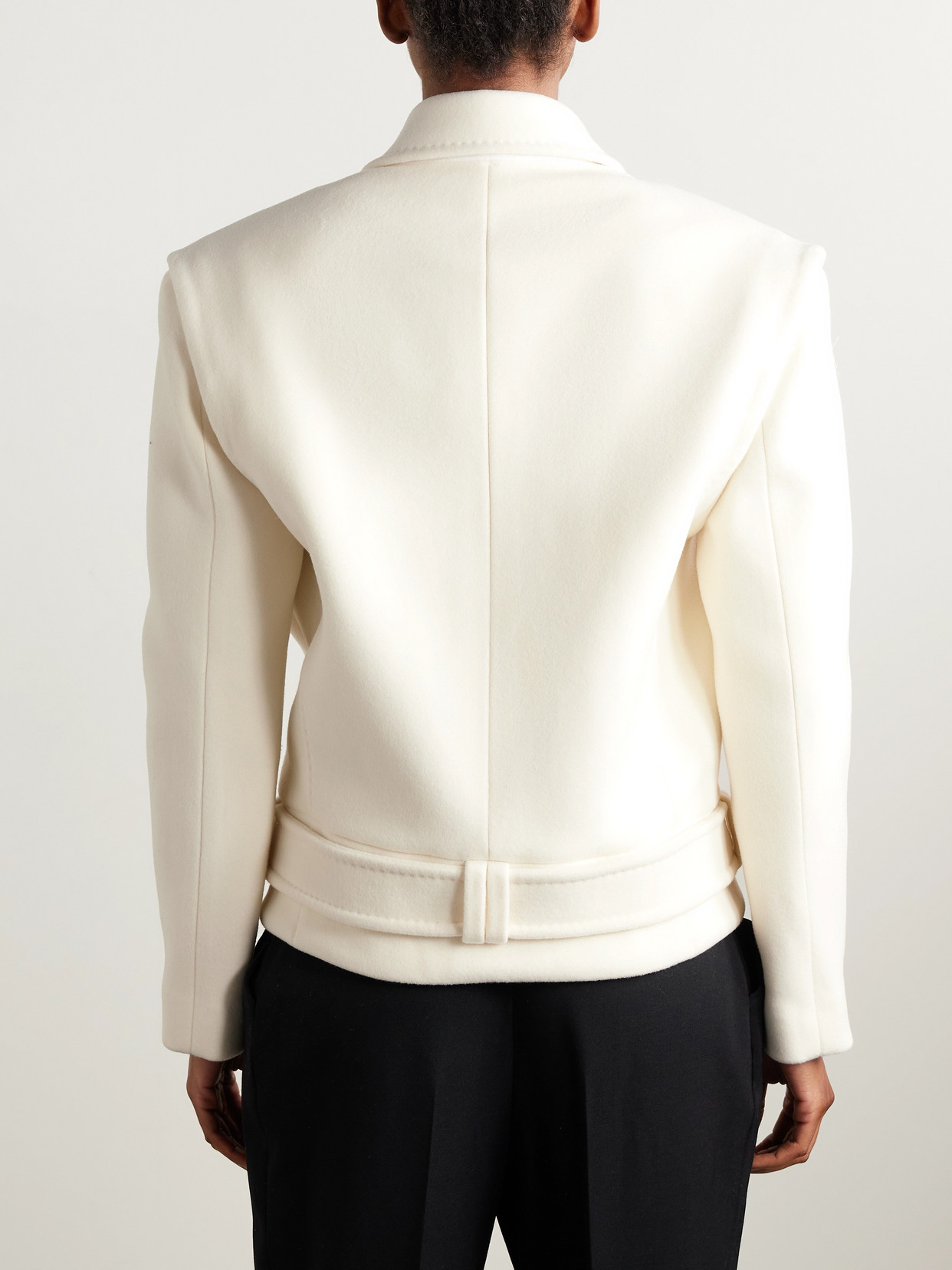 Balmain Double-breasted Wool And Cashmere-blend Felt Jacket