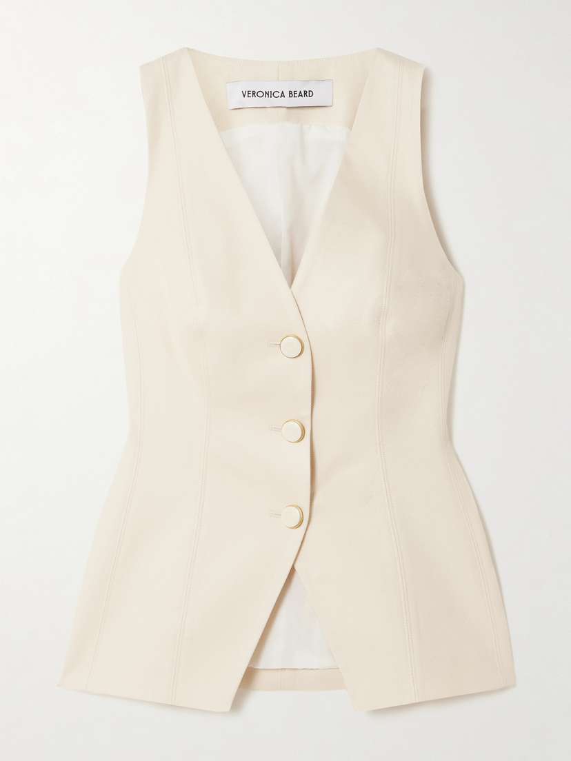 Veronica Beard Avalina Lyocell-blend Vest