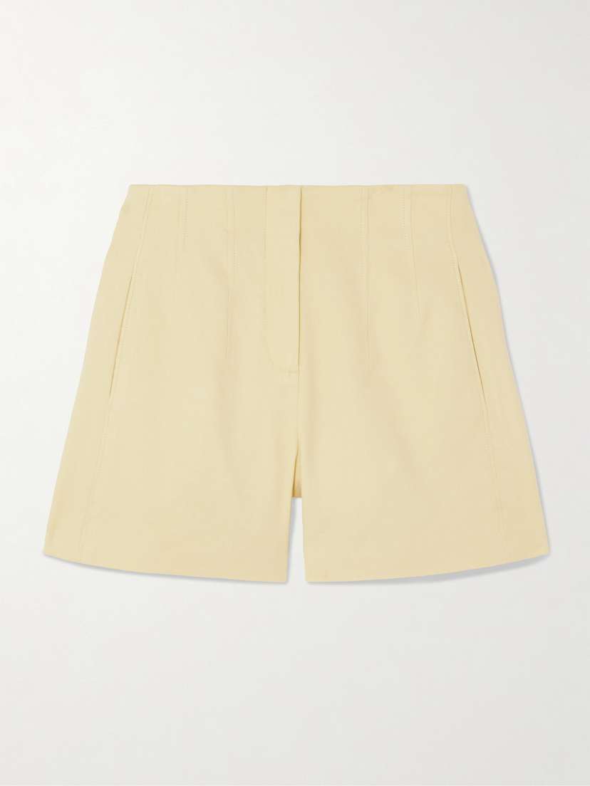 Veronica Beard Brit Linen-blend Twill Shorts