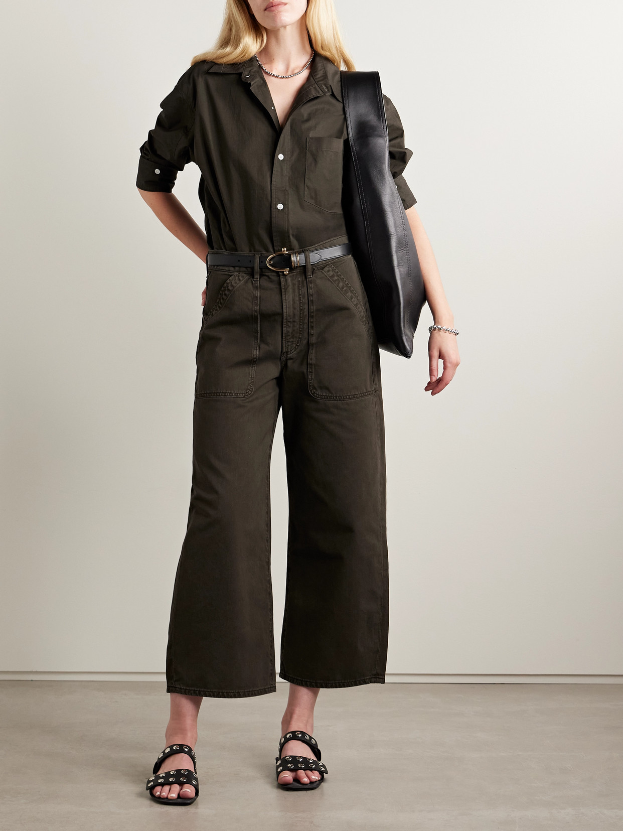 Citizen Of Humanity Ayla Cargo Cotton-twill Wide-leg Pants