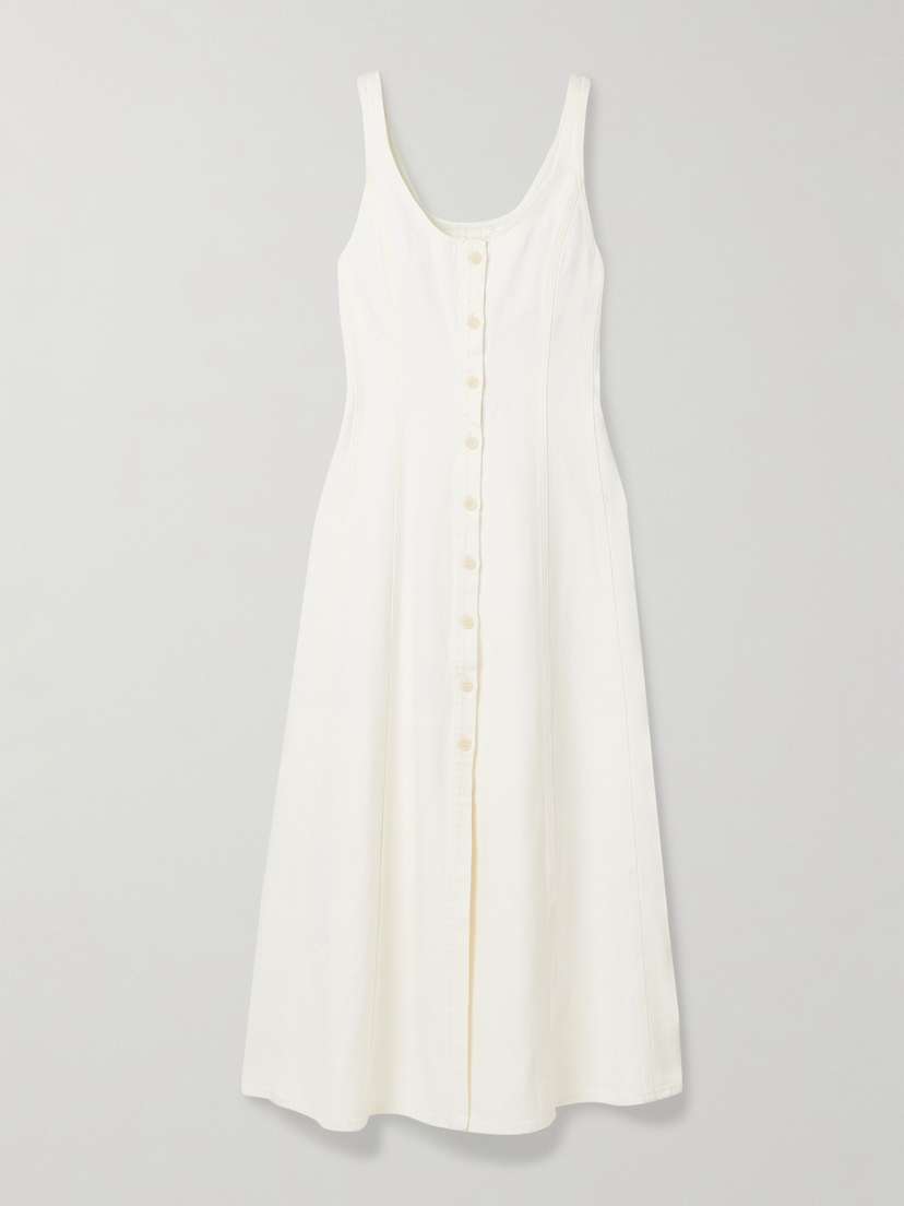 Citizens of Humanity Rosetta Paneled Denim Midi Dress