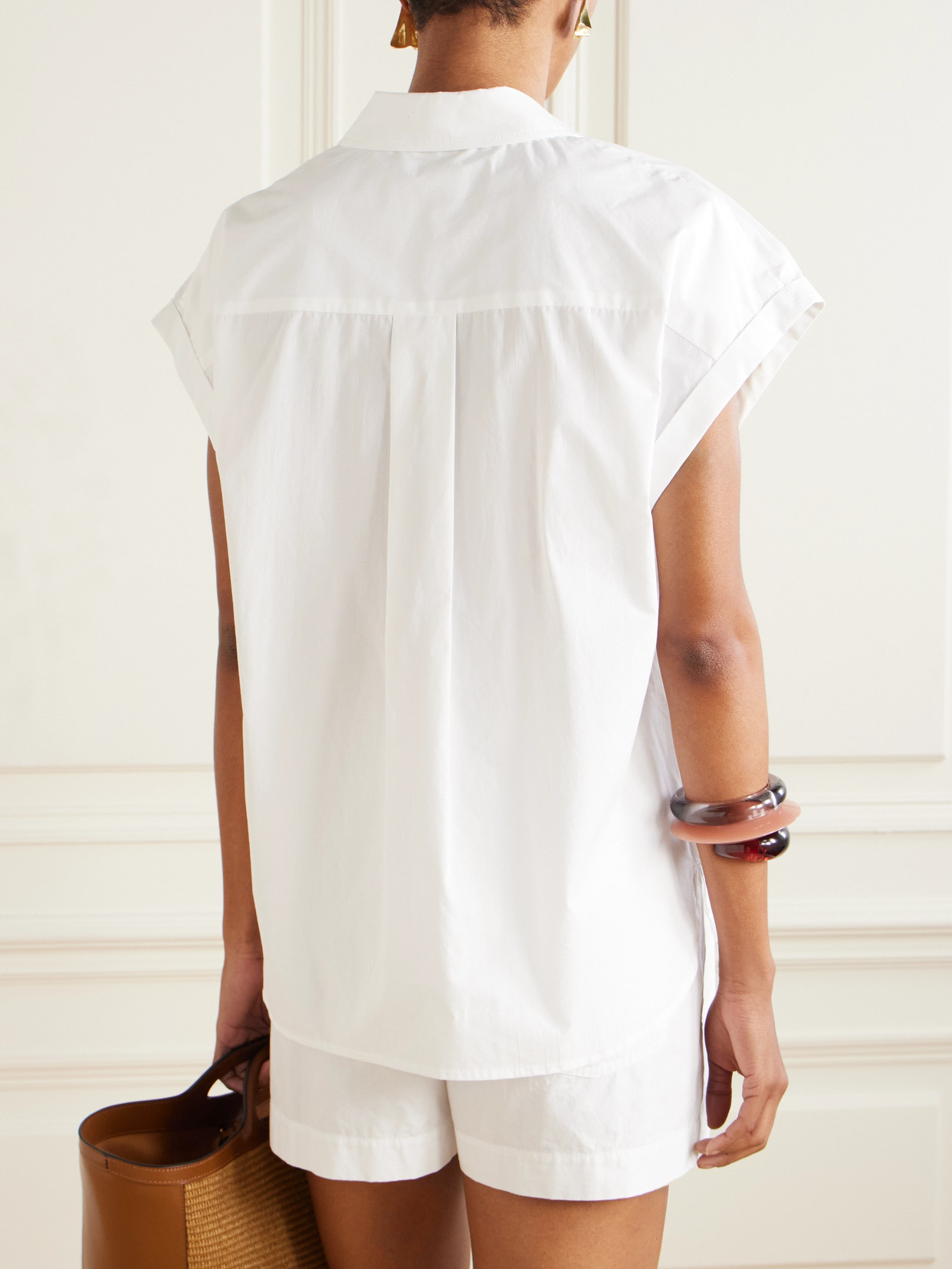 Shop Matteau Organic Cotton-poplin Shirt In White