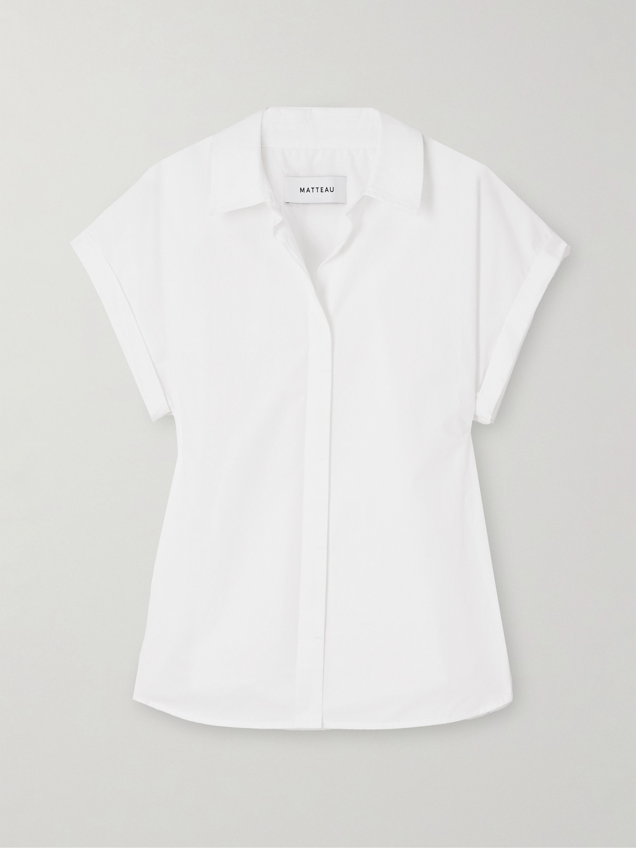 Matteau Organic Cotton-poplin Shirt In White