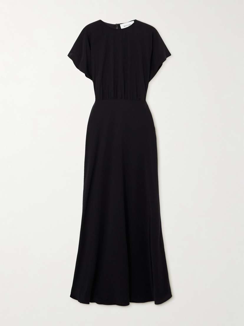 Matteau Gathered Silk Crepe De Chine Maxi Dress