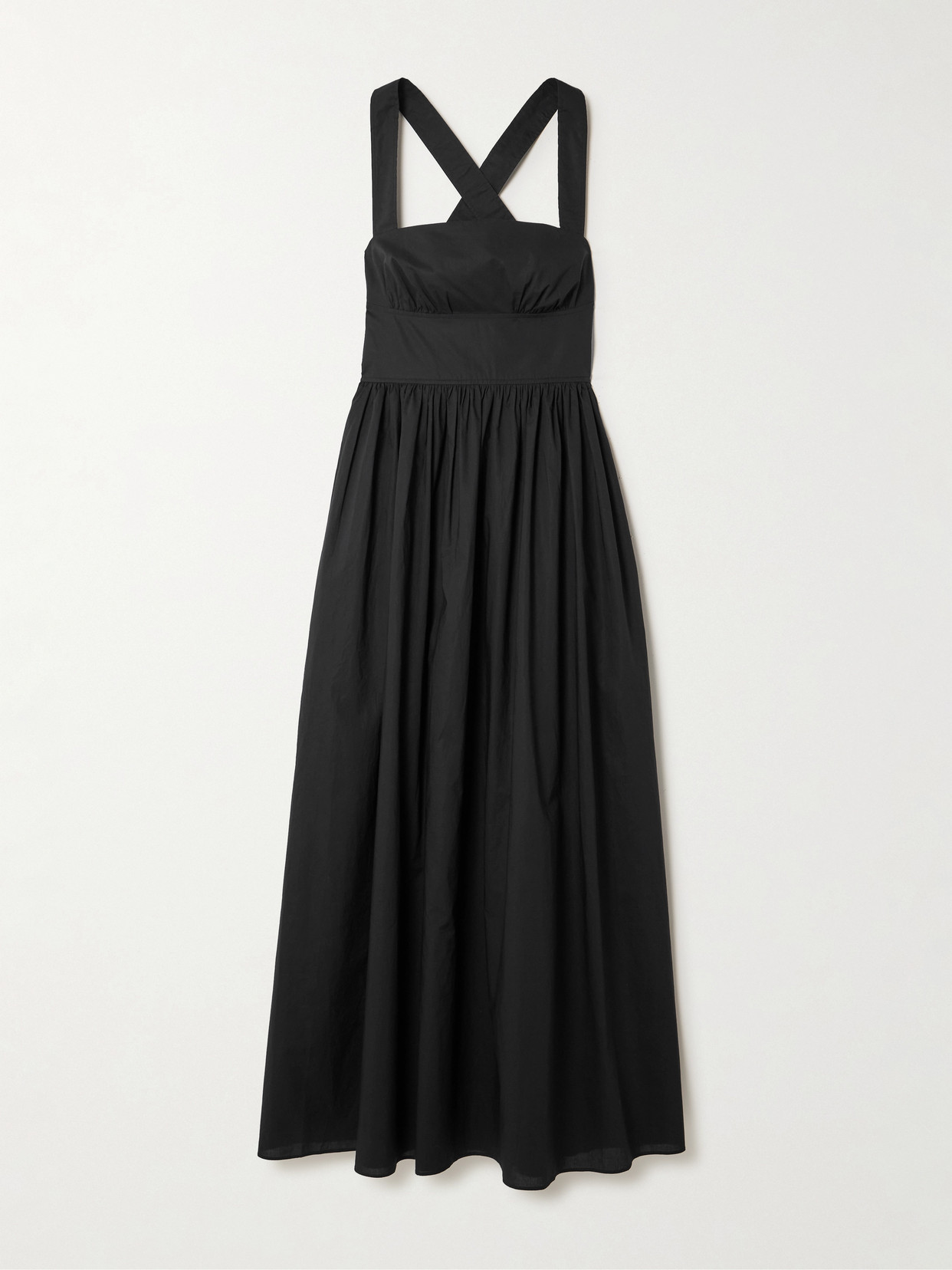 Matteau Gathered Organic Cotton Midi Dress