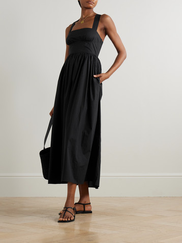 Matteau Gathered organic cotton midi dress