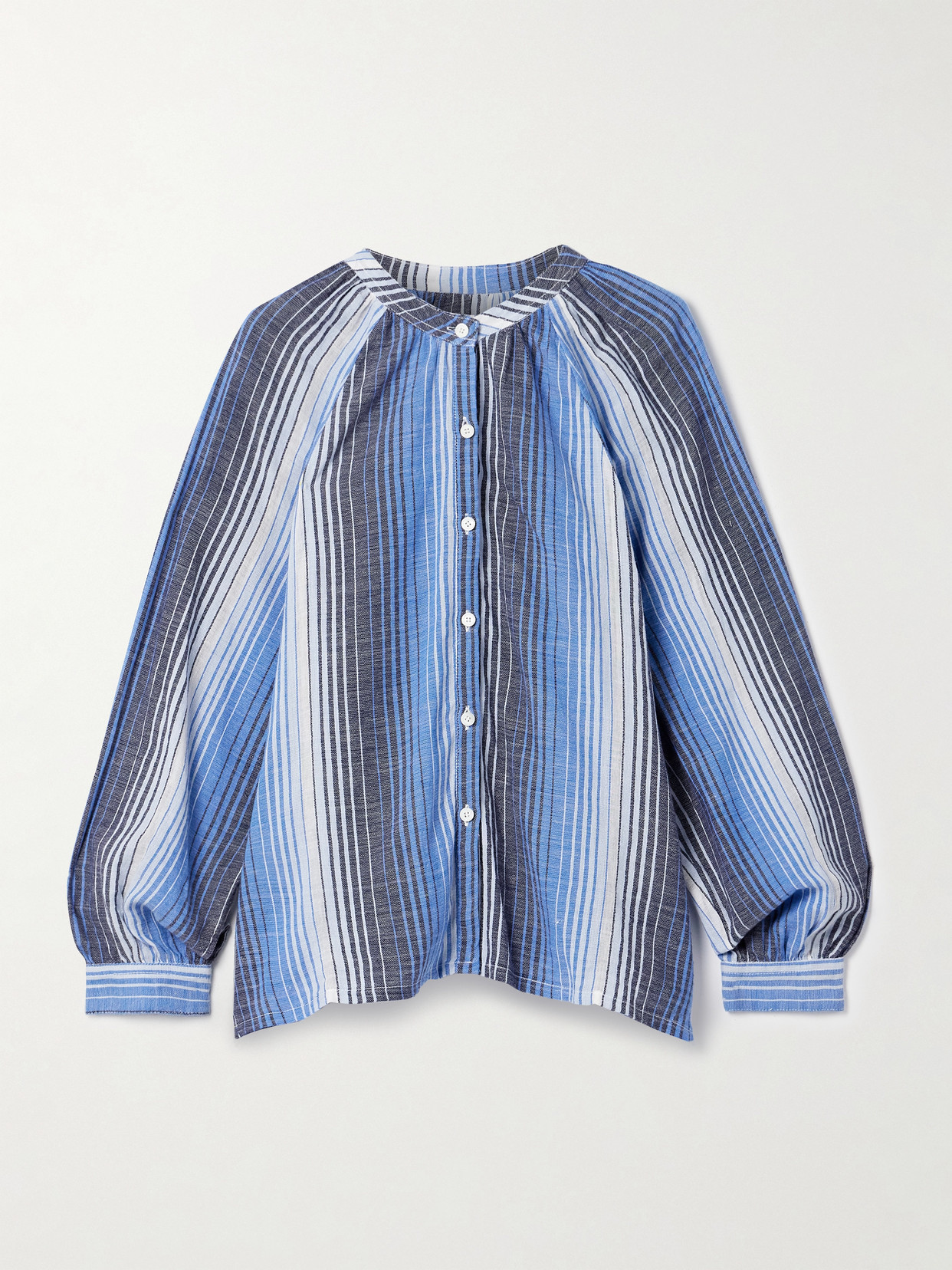 Lemlem Mita Striped Cotton-gauze Blouse