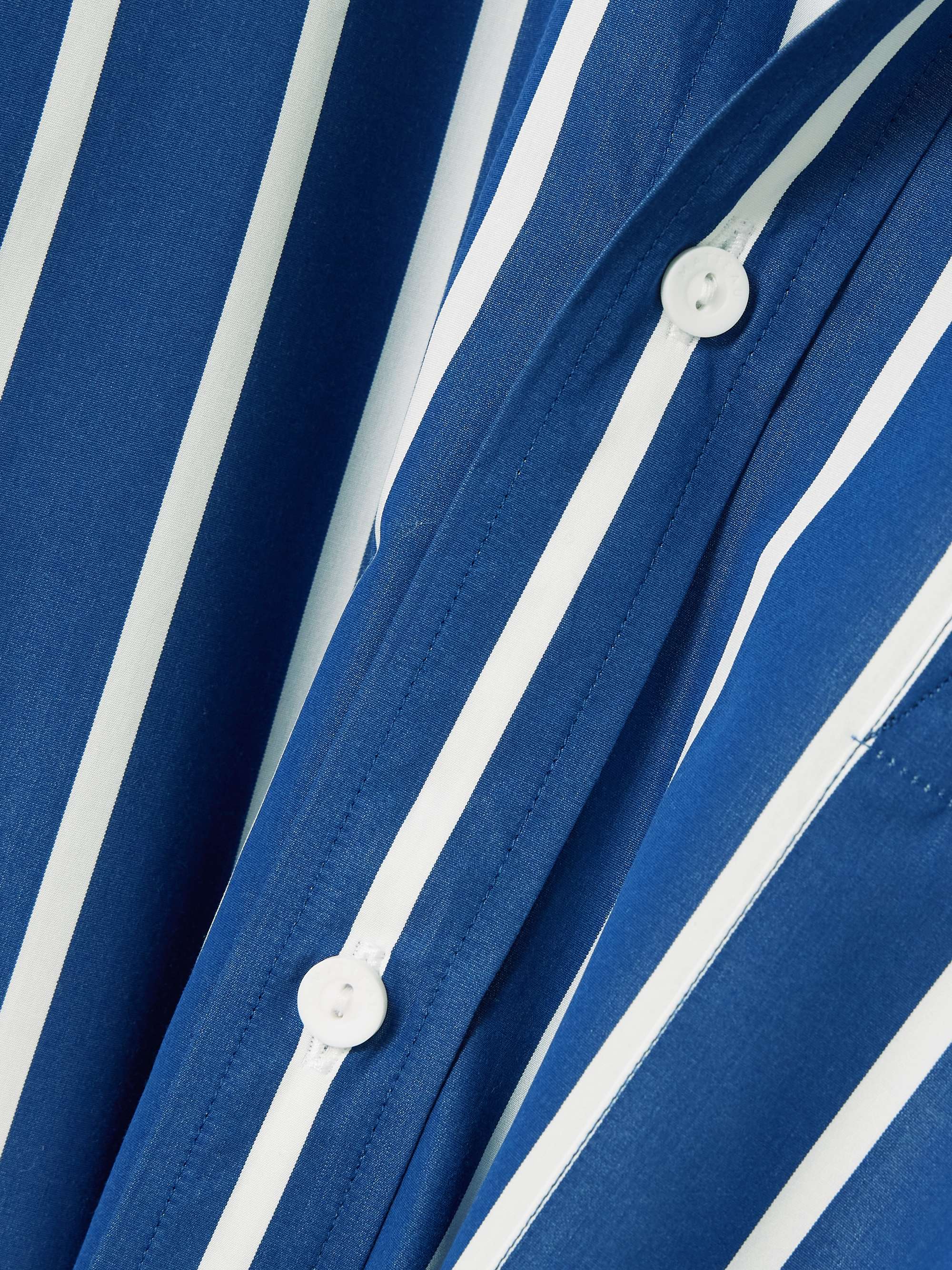 MATTEAU Striped organic cotton-poplin shirt