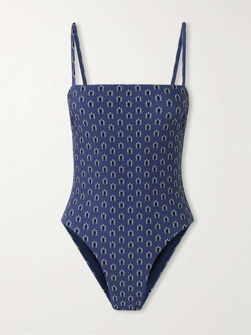 Matteau Petite Square Floral-print Recycled Swimsuit