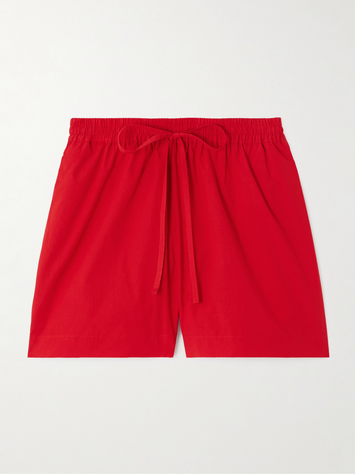 Matteau Organic Cotton-poplin Shorts In Red
