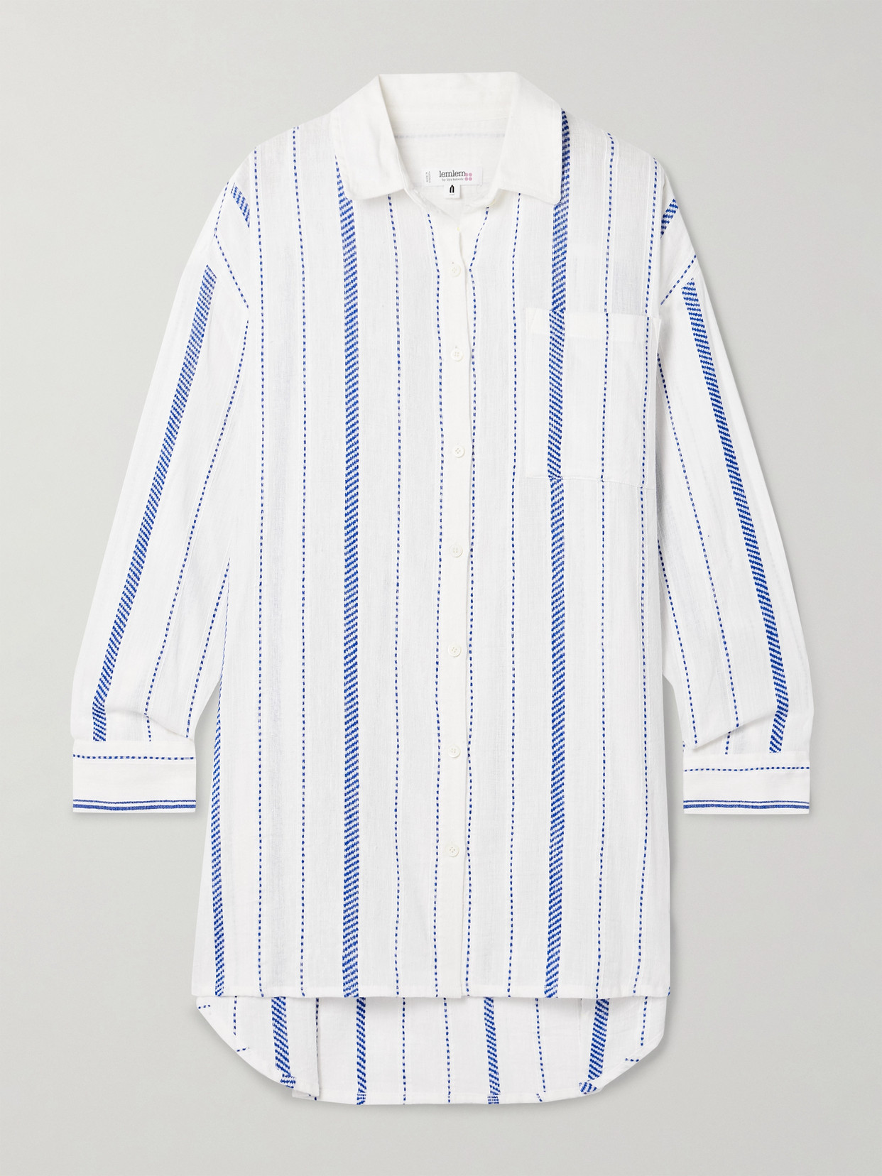 Lemlem Mariam Striped Cotton-blend Shirt