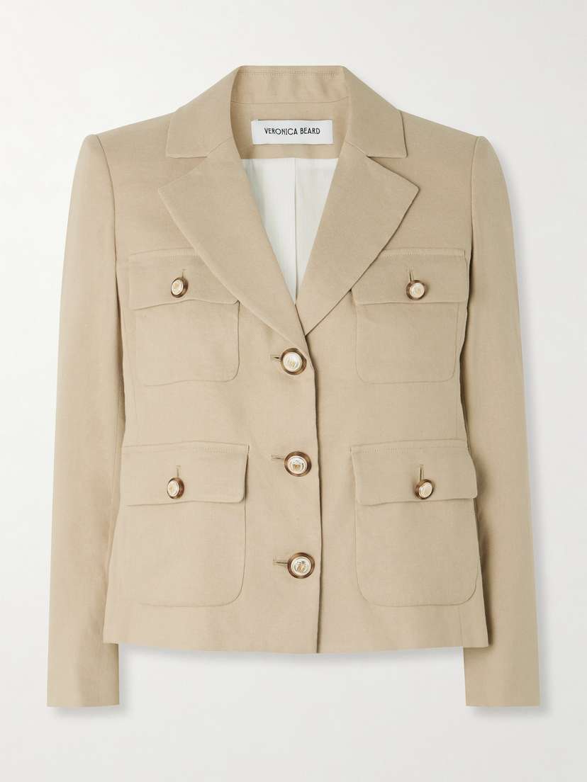 Veronica Beard Schuyler Linen-blend Twill Jacket