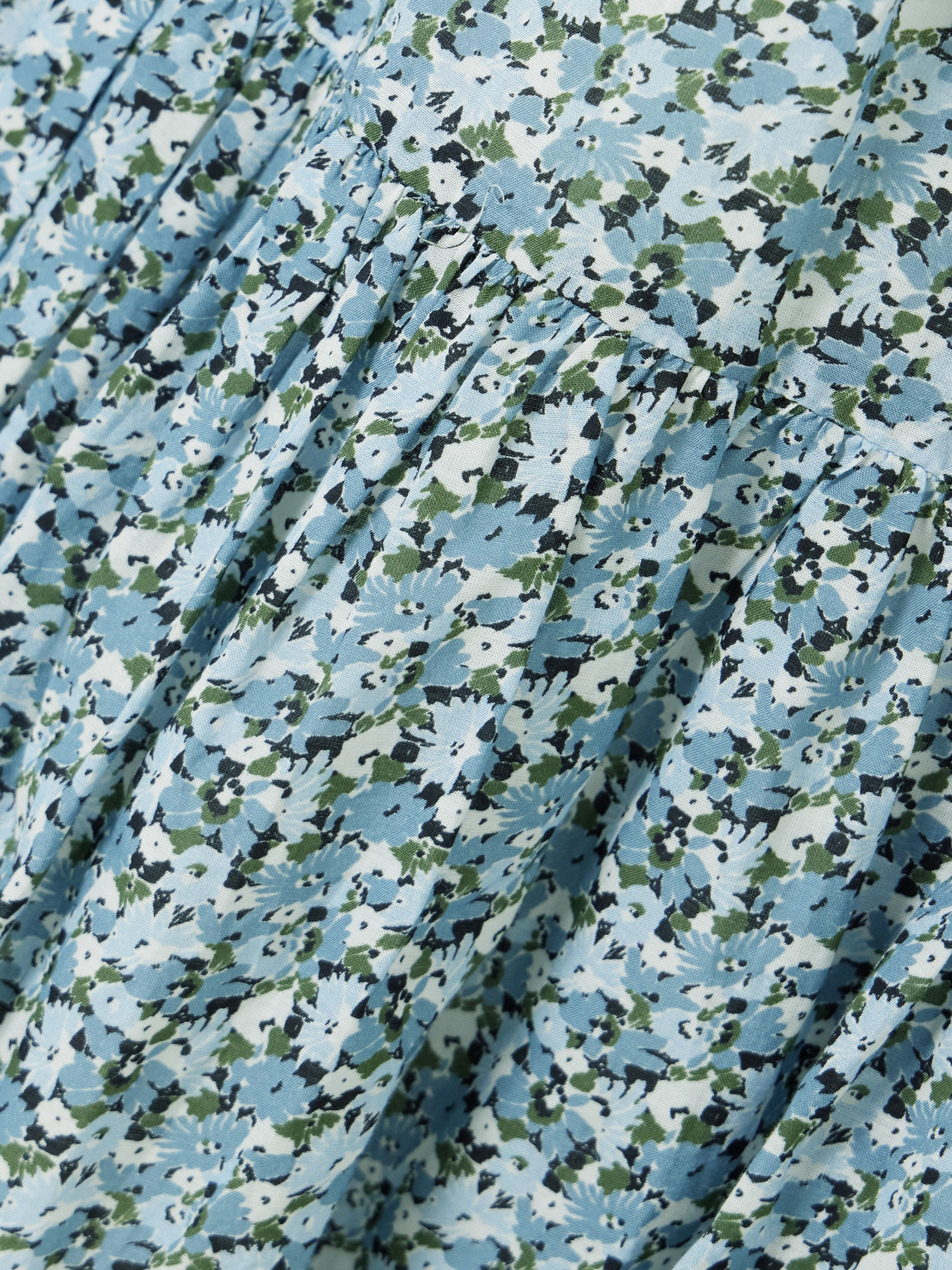 Veronica Beard Yulianna Tiered Floral-print Cotton-blend Voile Mini Dress In Neutral