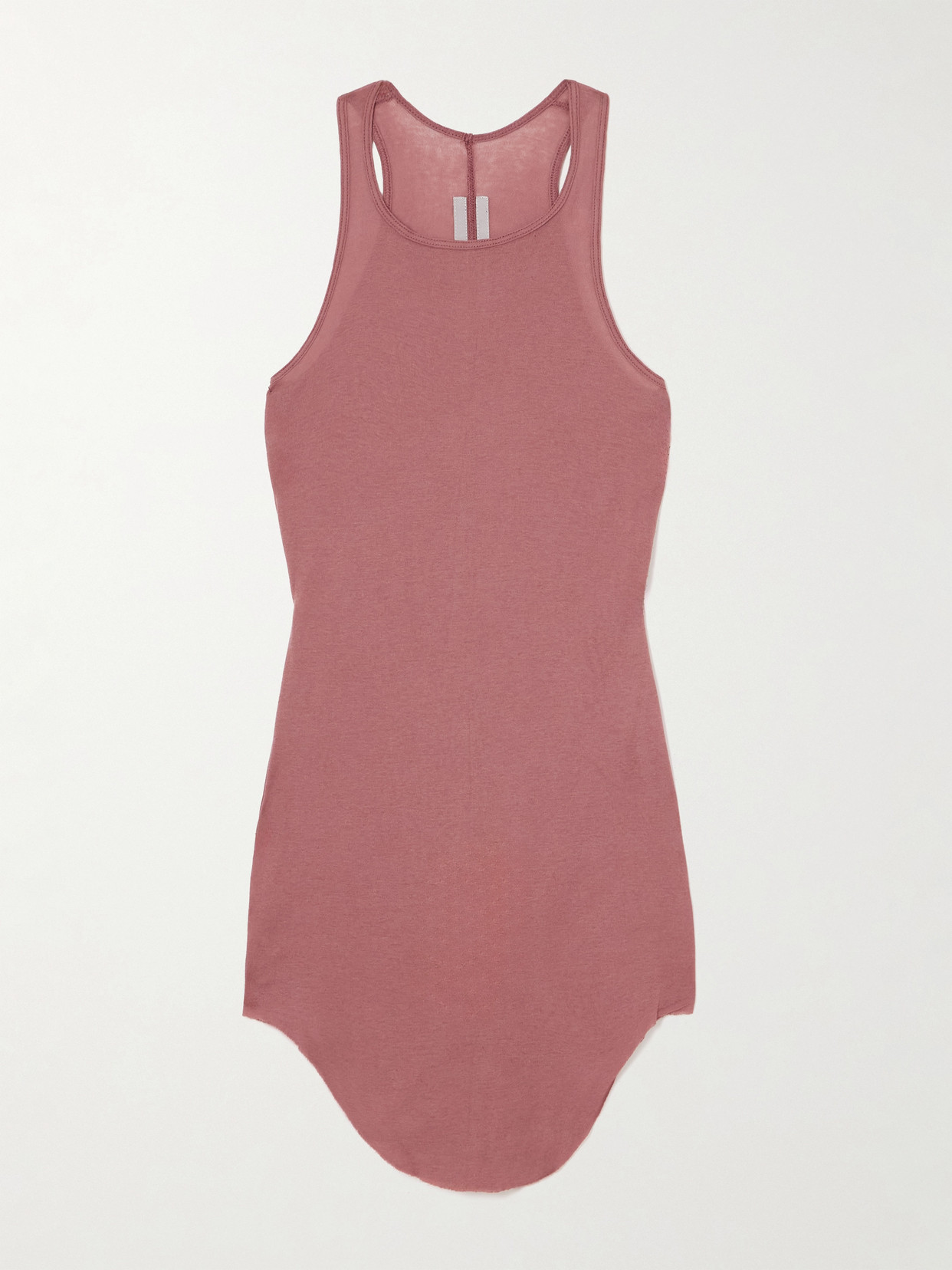 Rick Owens Cotton-jersey Tank In Pink