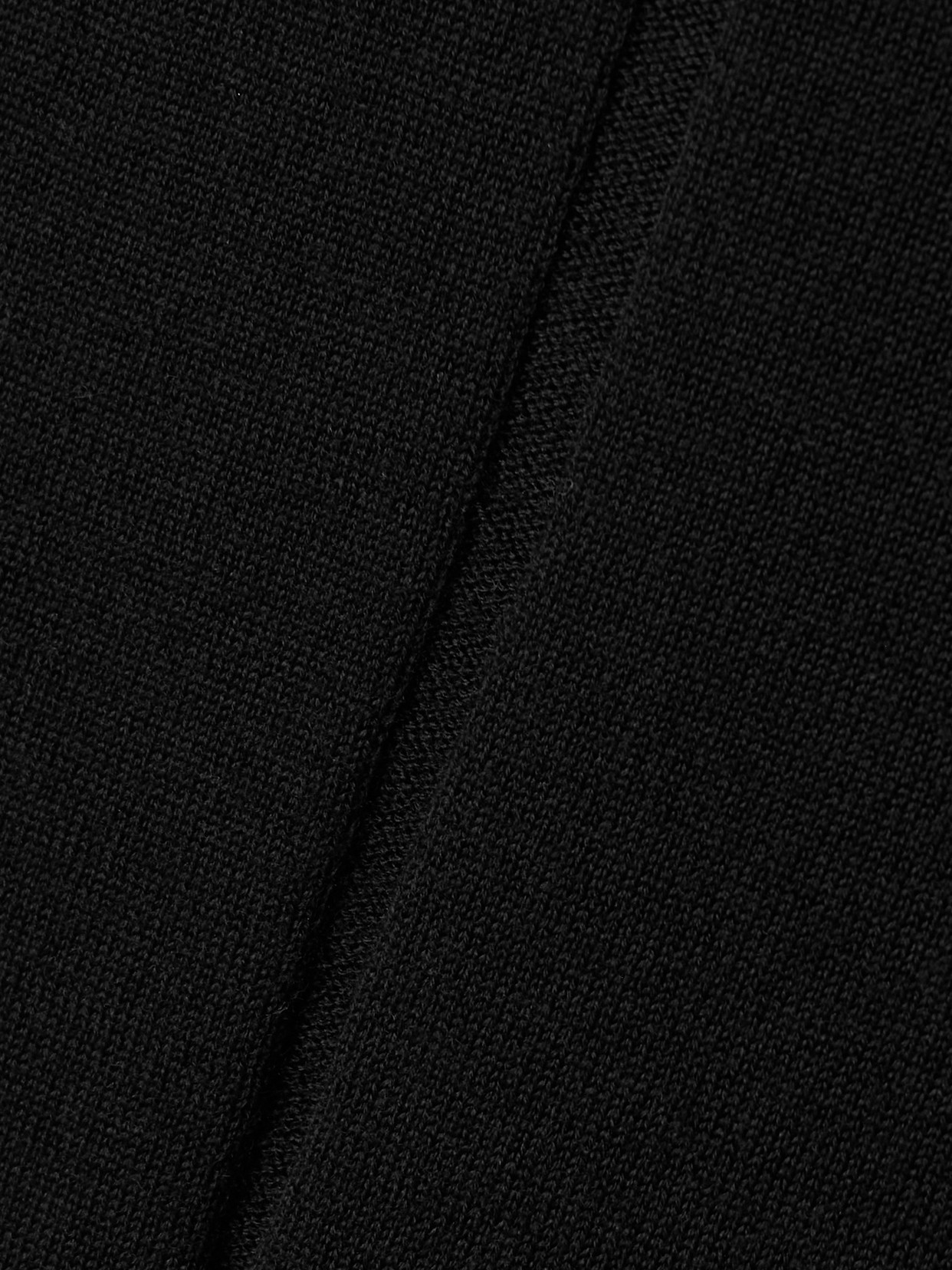 Rick Owens Maglia Wool Hoodie In Black