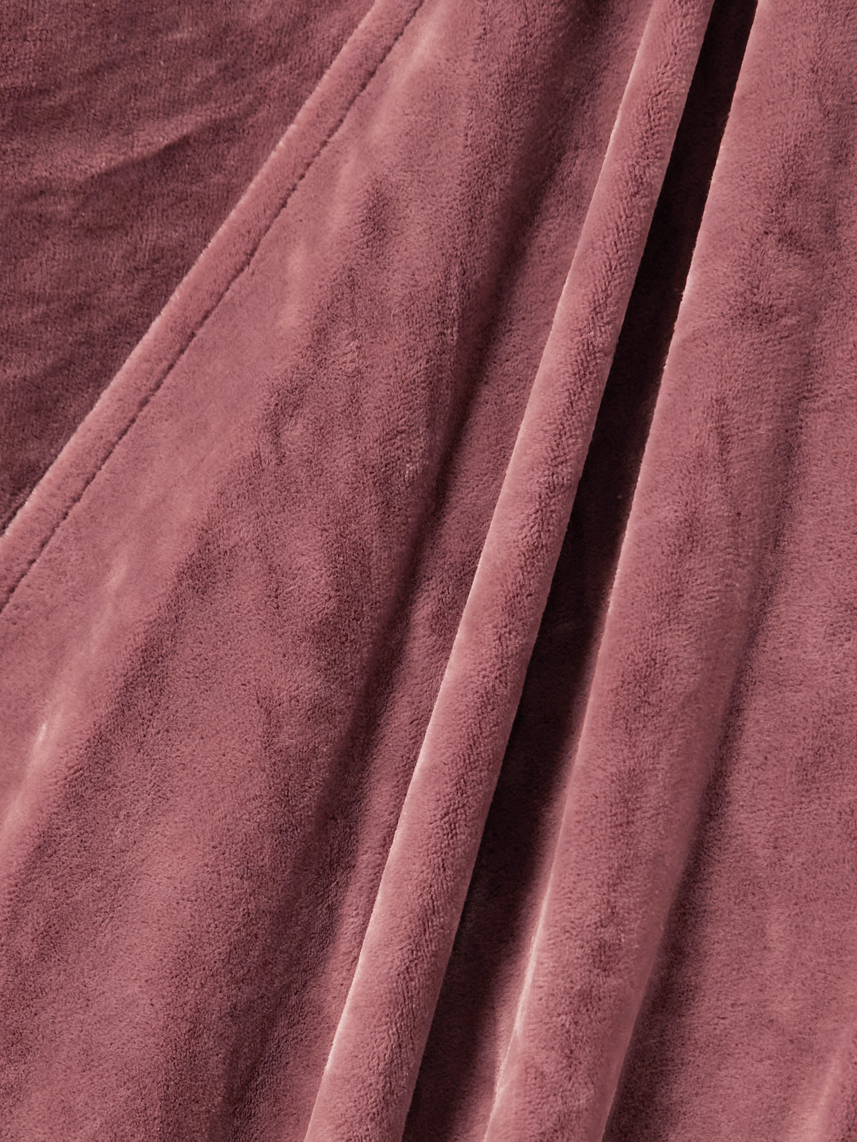 Rick Owens Draped Velvet Wrap Gown In Pink
