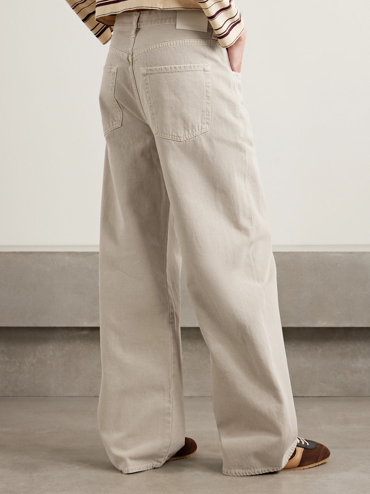 Citizen Of Humanity Brynn Drawstring Rigid Low-rise Wide-leg Jeans