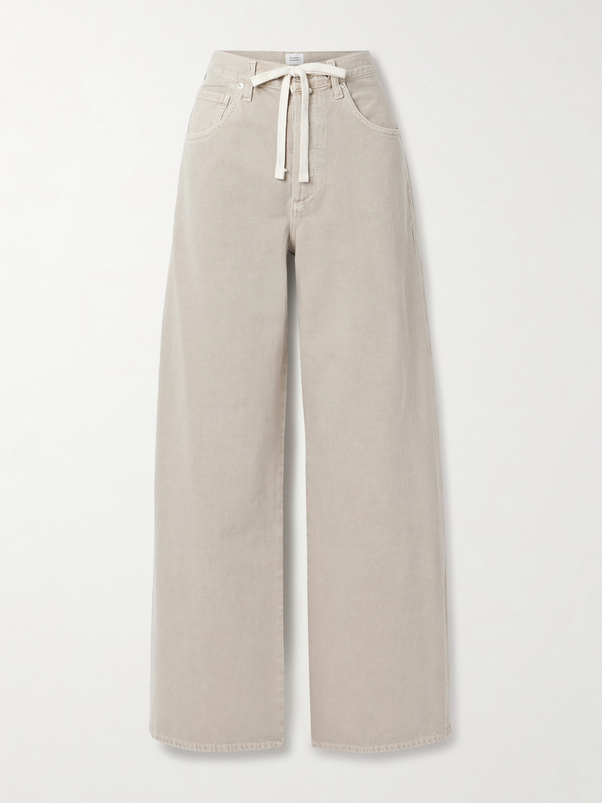 Citizens Of Humanity Brynn Drawstring Mid-rise Wide-leg Jeans