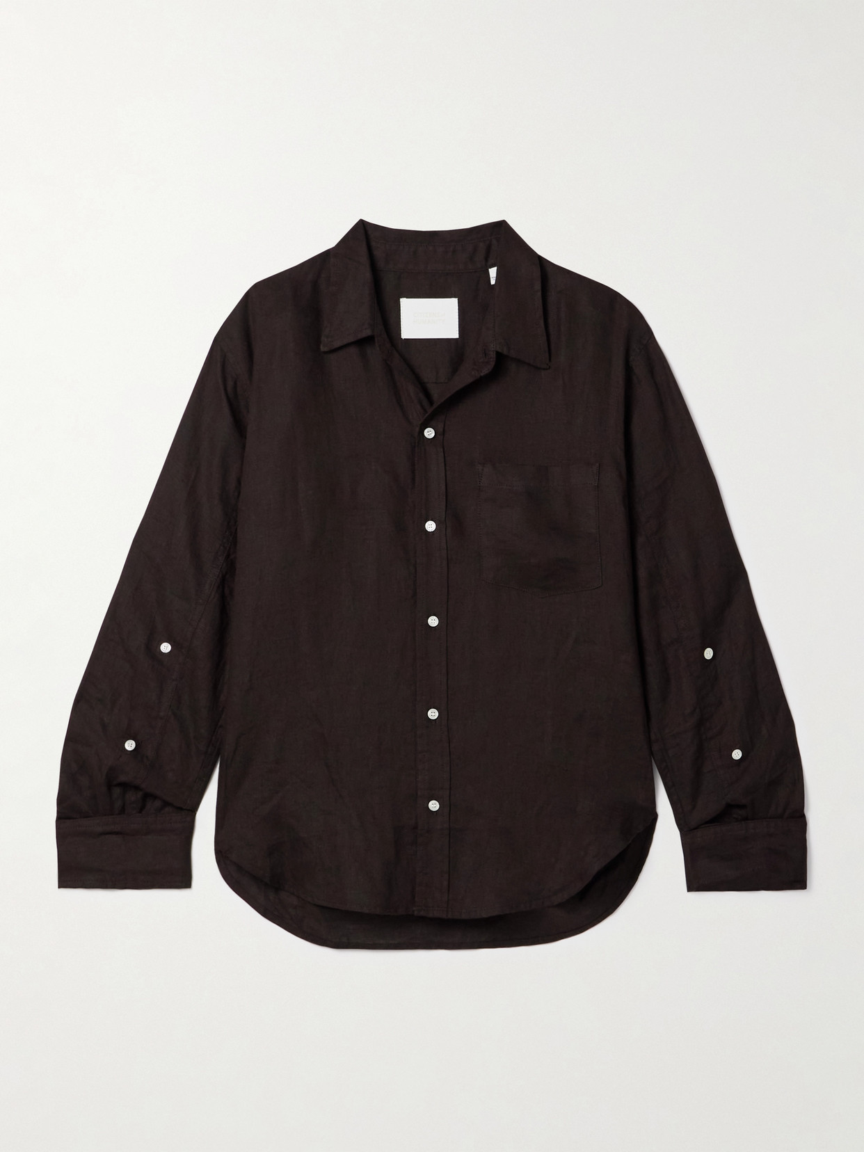 Citizens Of Humanity Kayla Shrunken Linen Shirt