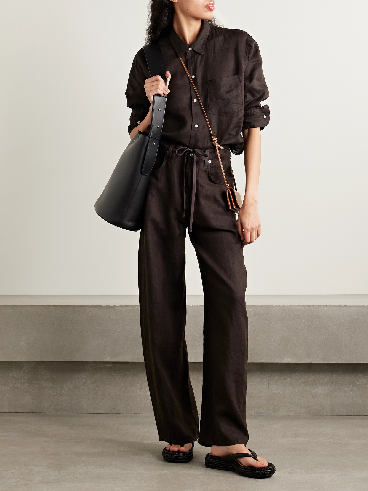 CITIZENS OF HUMANITY KAYLA SHRUNKEN LINEN SHIRT