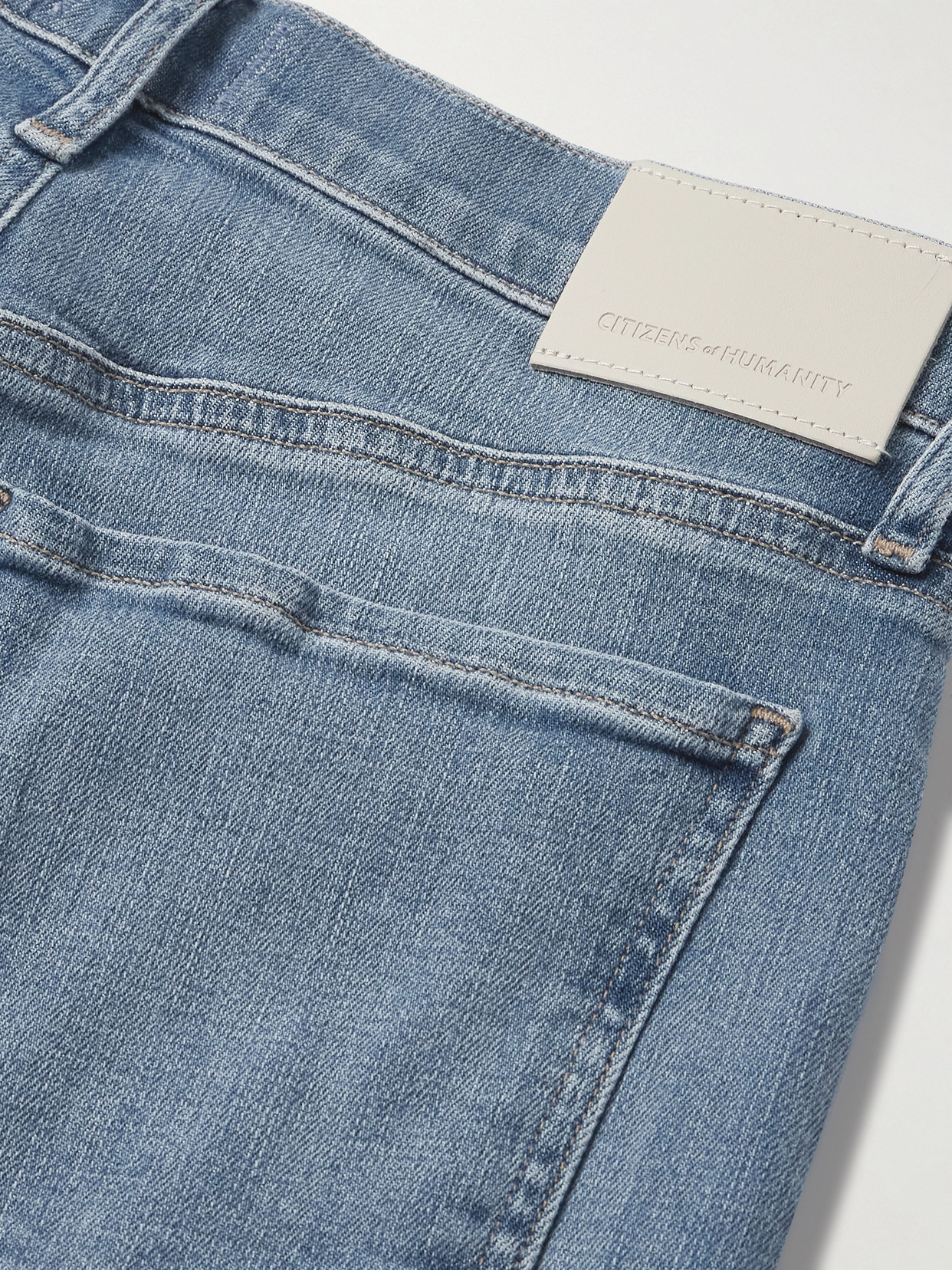 Citizen Of Humanity Lyra Long Mid-rise Wide-leg Jeans In Blue