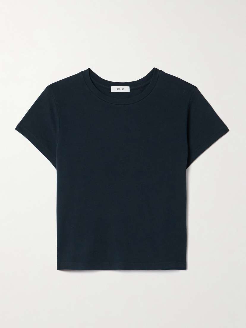 AGOLDE Adine Cropped Organic Cotton-jersey T-shirt