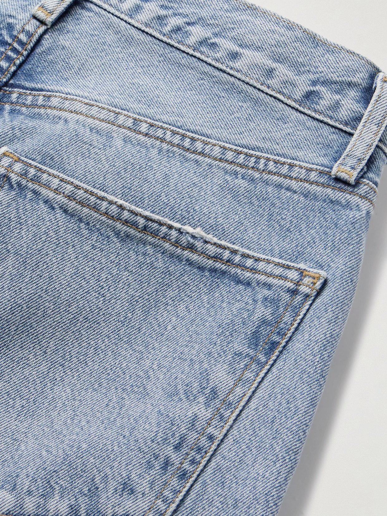 Agolde Blue 90's Pinch Waist High Rise Straight Jeans In Blue