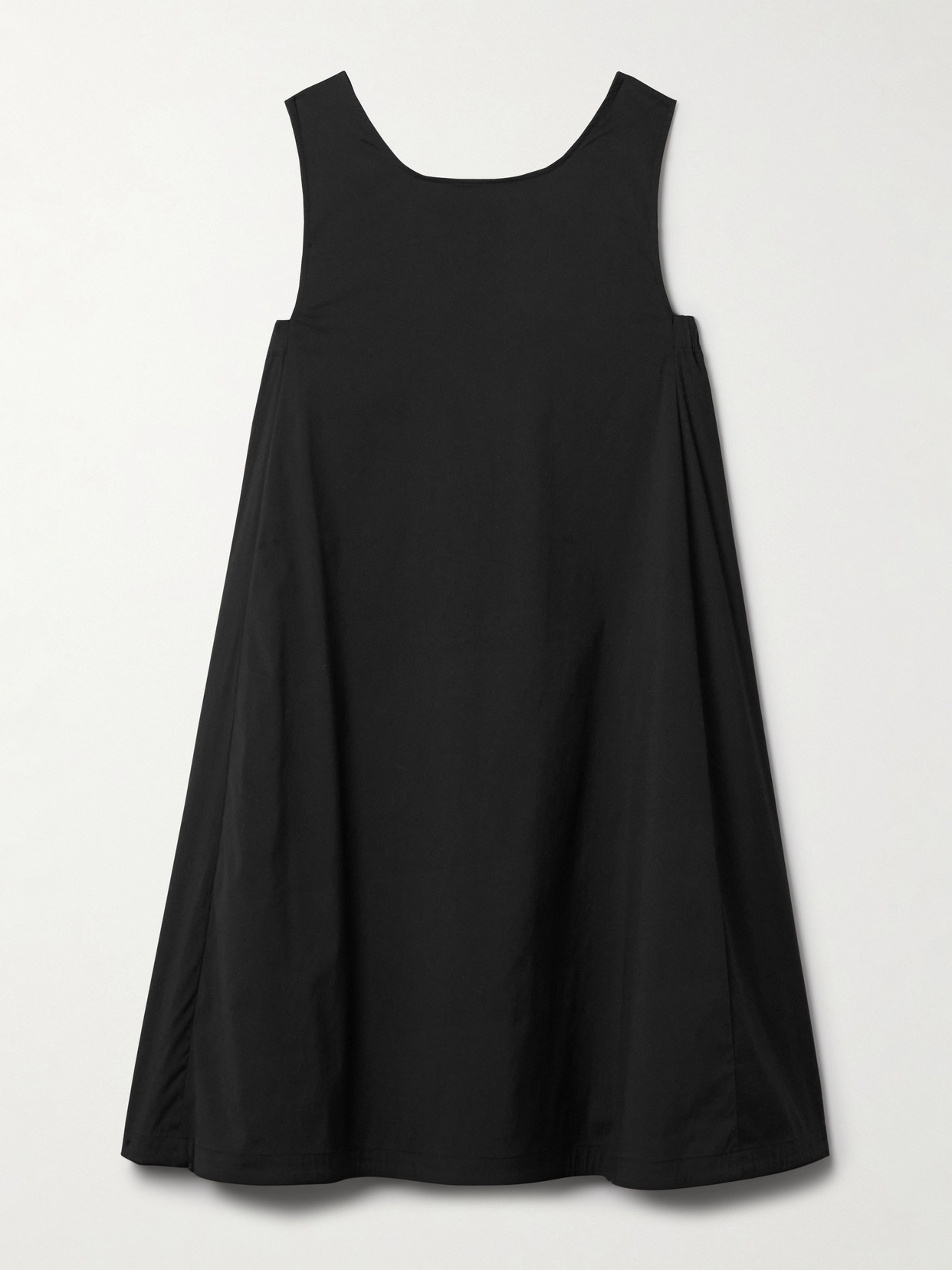 Max Mara Campale Cotton-blend Poplin Mini Dress In Black