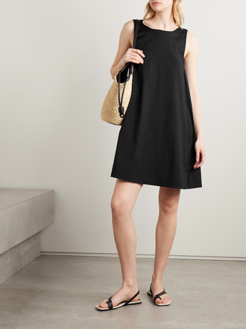 Max Mara Campale cotton-blend poplin mini dress