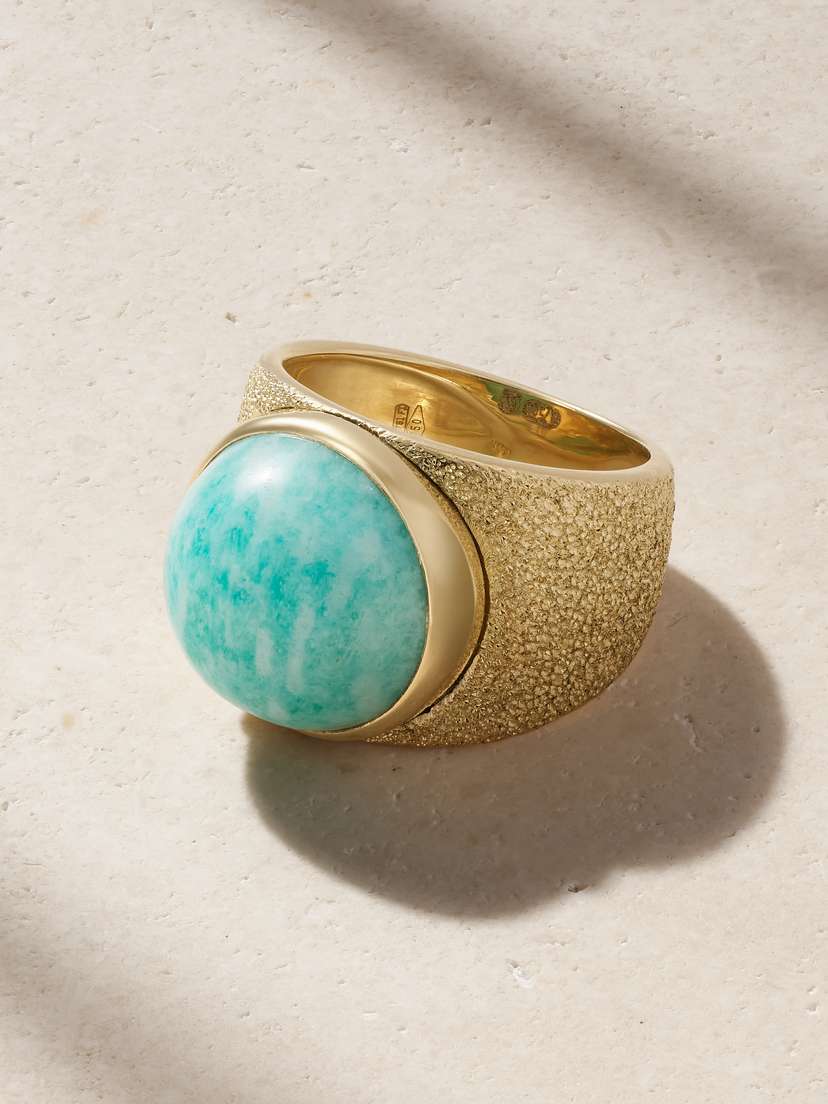 Carolina Bucci Downtown 18-karat Gold Amazonite Ring