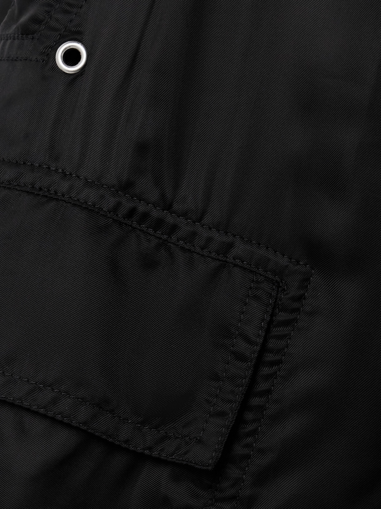 Rick Owens Satin-twill Wide-leg Cargo Pants In Black