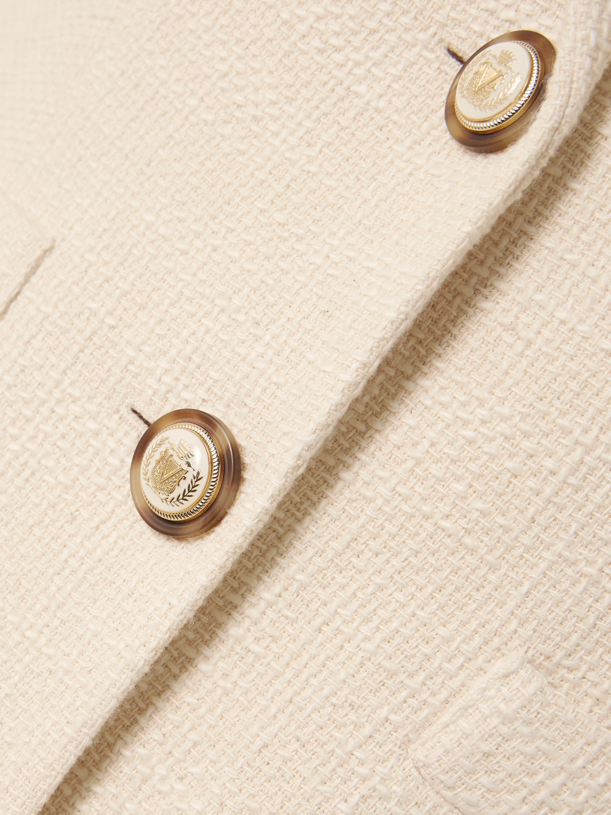 Veronica Beard Terre Dickey Cotton Blazer In Neutral
