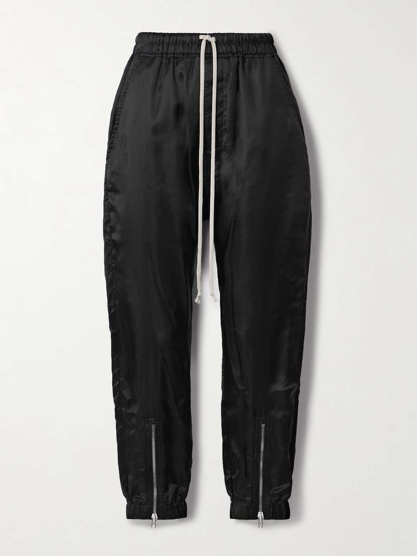 Rick Owens Satin-twill Tapered Pants