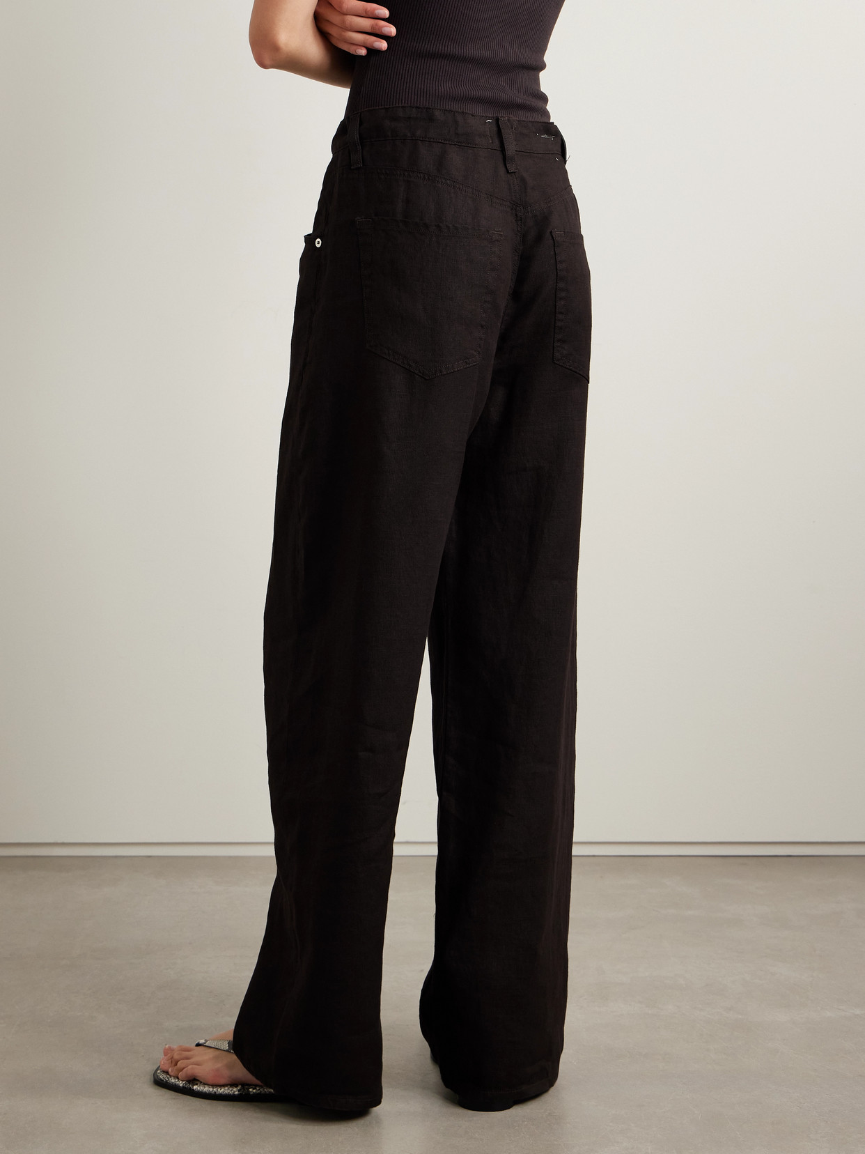 Citizens Of Humanity Black Gaucho Vintage Wide Leg Jeans