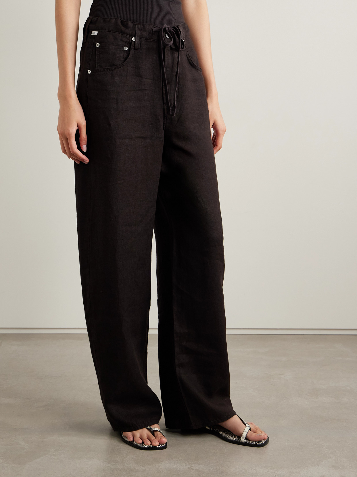 Citizens Of Humanity Black Gaucho Vintage Wide Leg Jeans