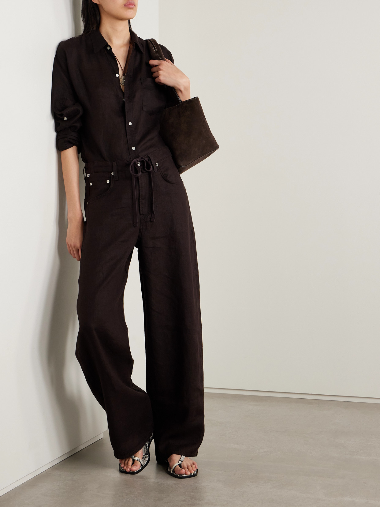 Citizens Of Humanity Black Gaucho Vintage Wide Leg Jeans
