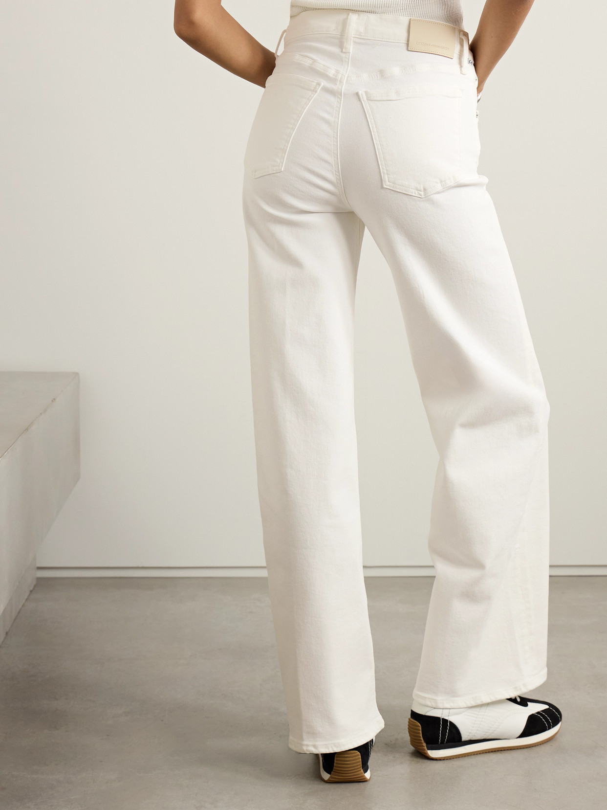 Citizen Of Humanity Citizens Of Humanity Palma High Rise Straight Leg Jeans In Soft White