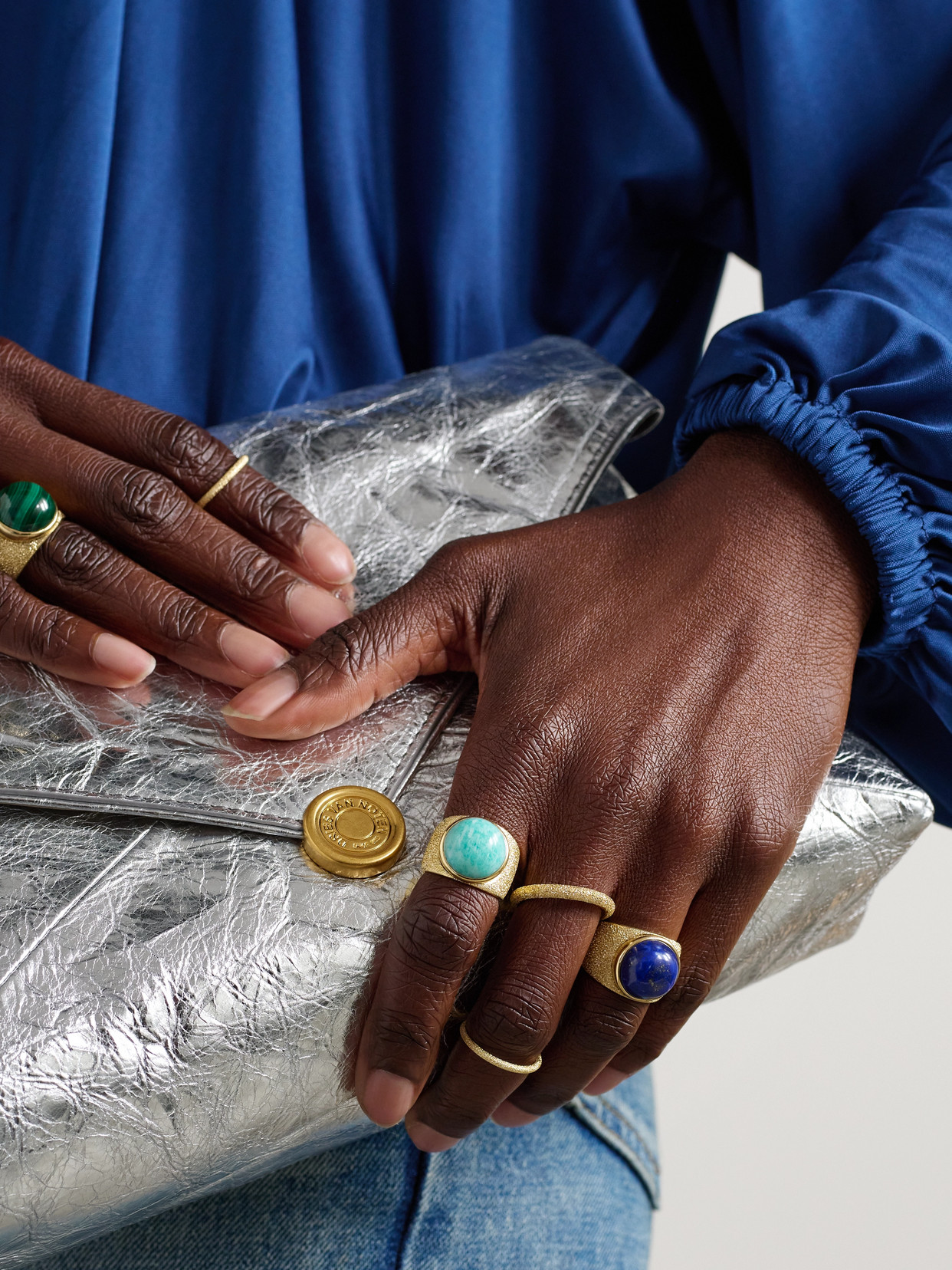 Shop Carolina Bucci Downtown 18-karat Gold Lapis Lazuli Ring