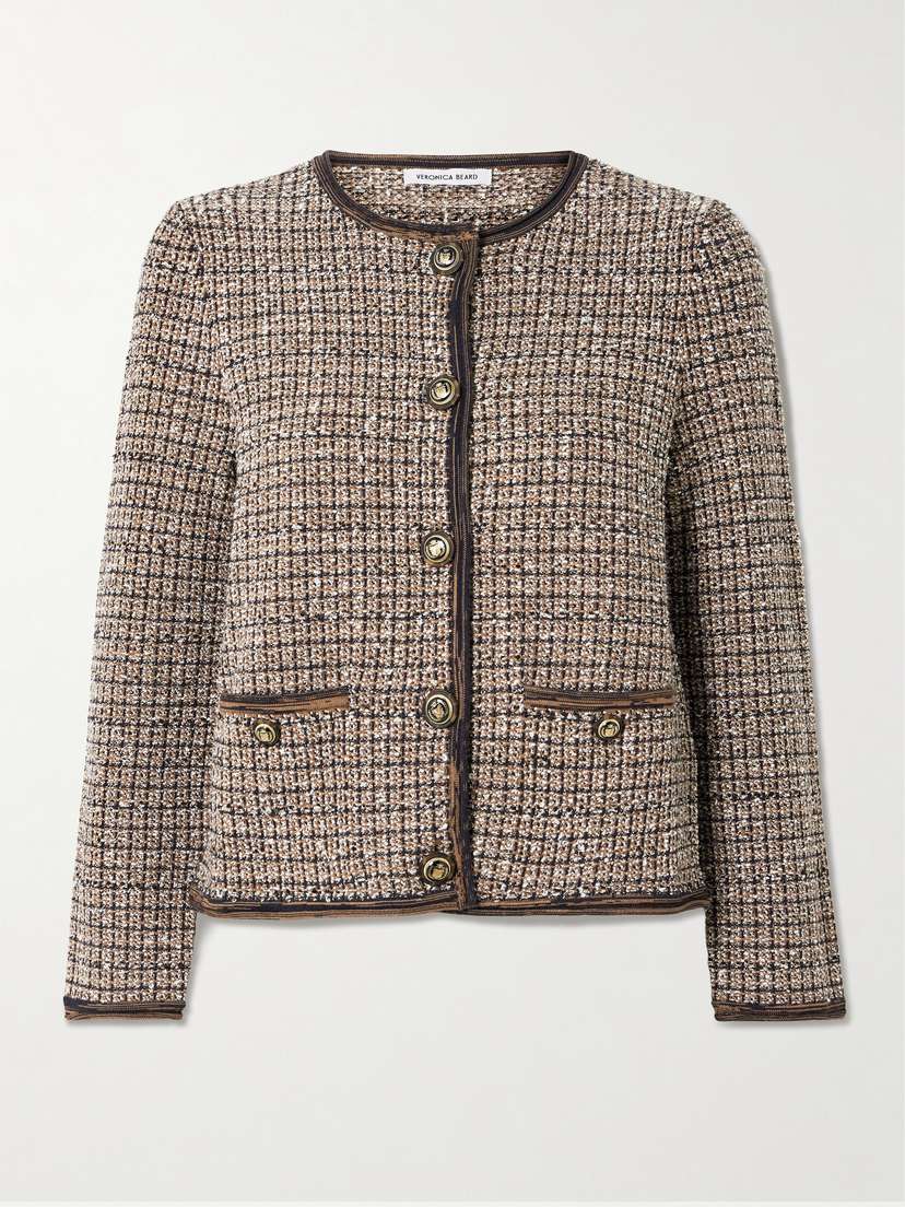 Veronica Beard Brisa Checked Bouclé Jacket
