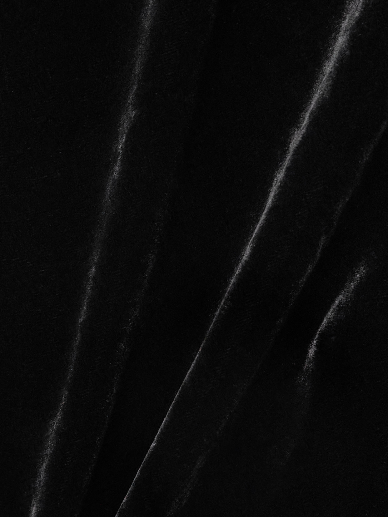 Rick Owens Twisted Open-back Cutout Velvet Gown In Black