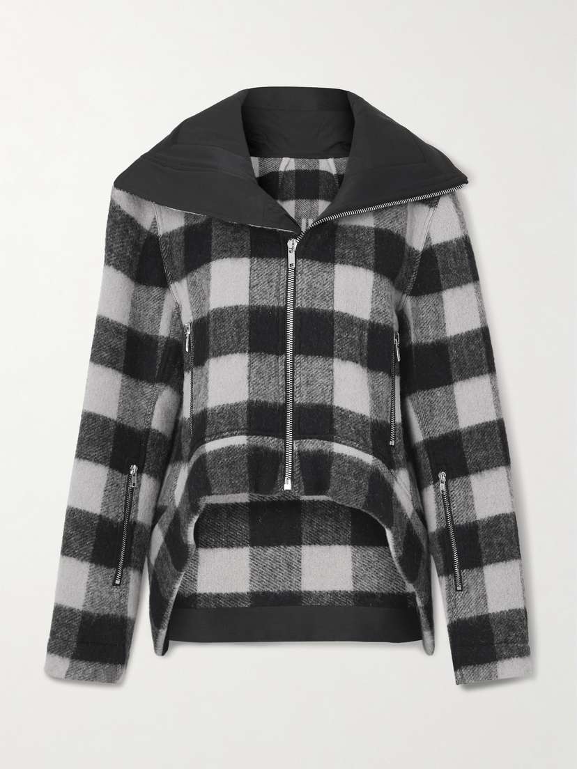 Rick Owens Exploder Checked Wool-flannel Jacket