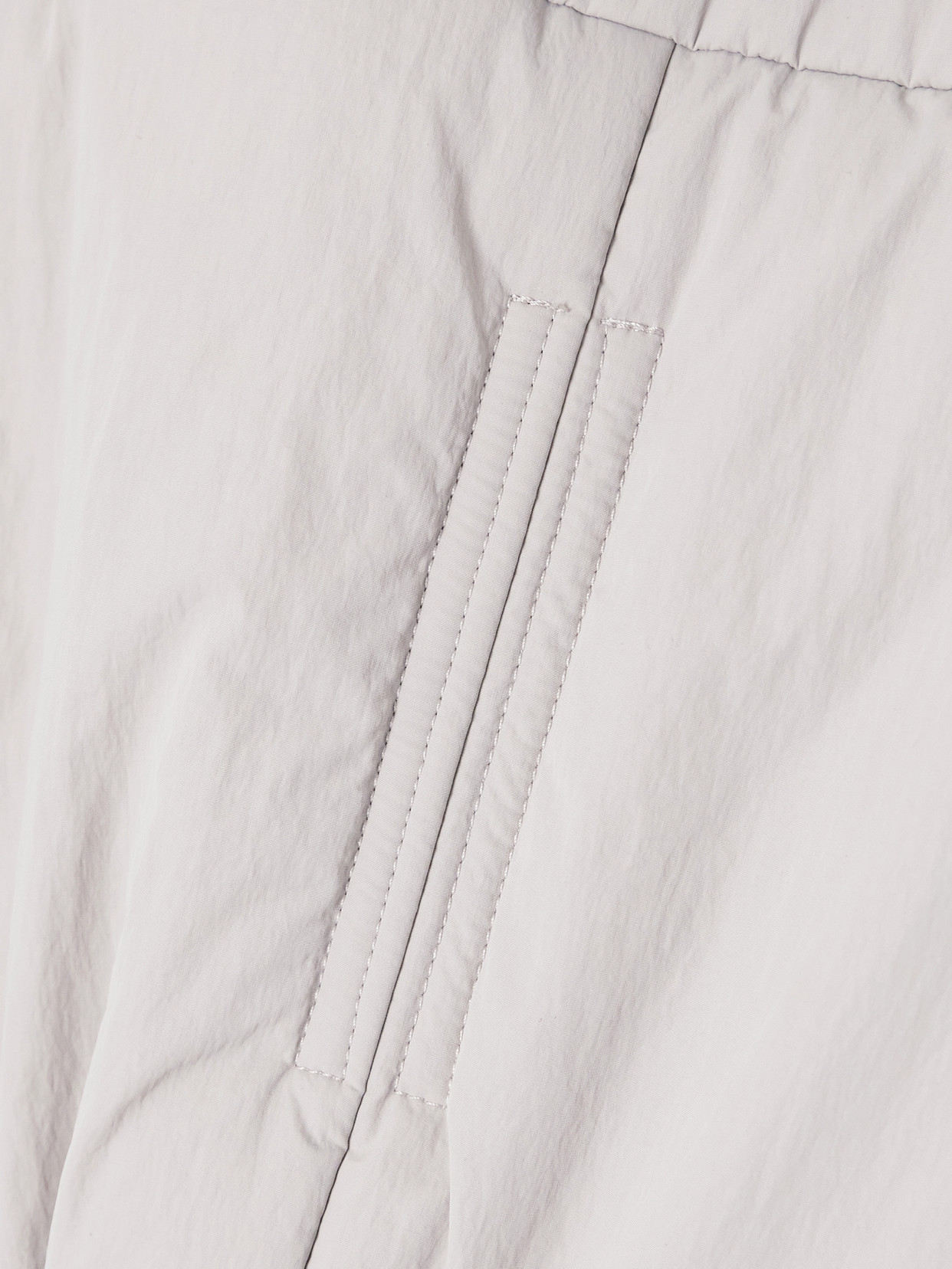 Rick Owens Cropped Wool-trimmed Shell Down Bomber Jacket In Gray