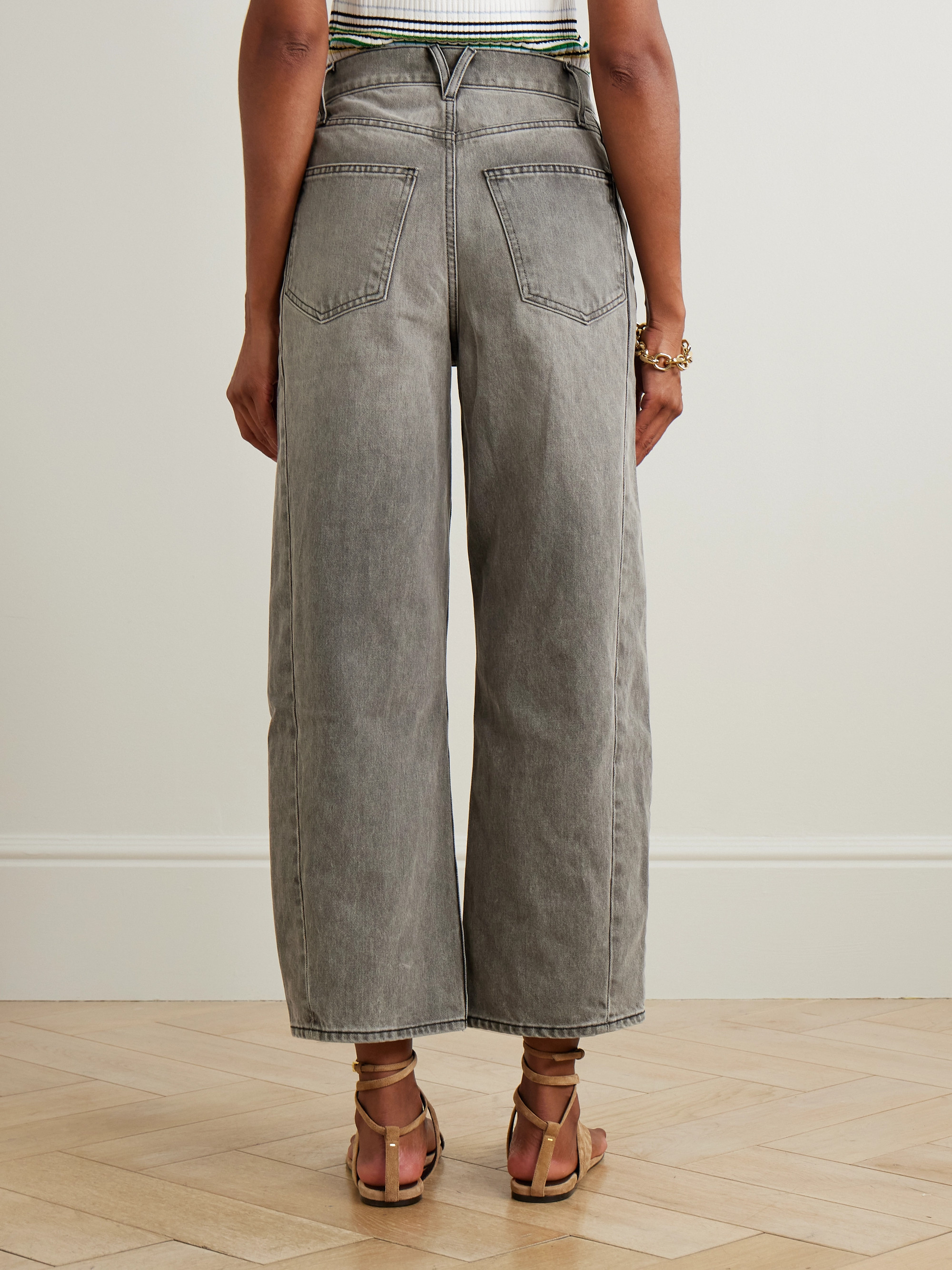 Veronica Beard Ryder high-rise barrel-leg jeans