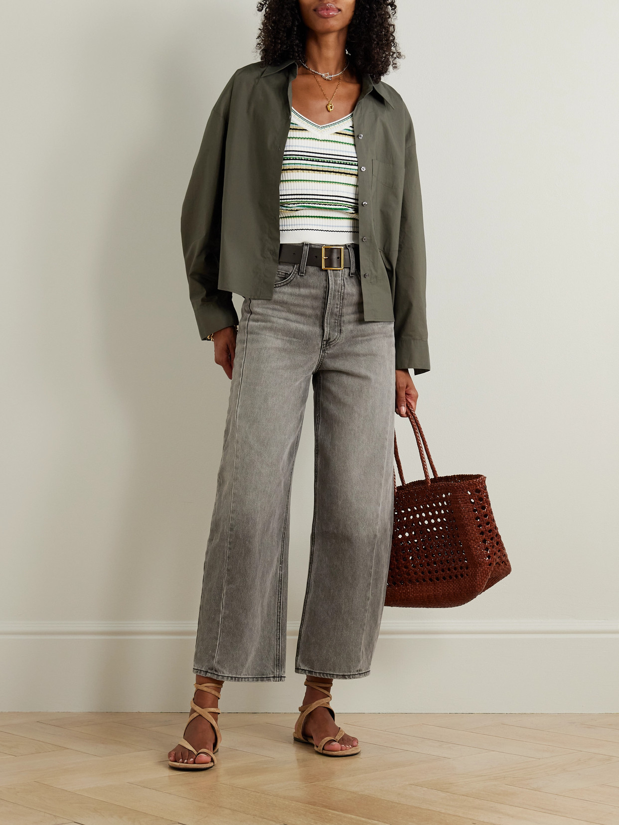 Veronica Beard Ryder High Rise Barrel Jeans In Volcanic Dust In Gray