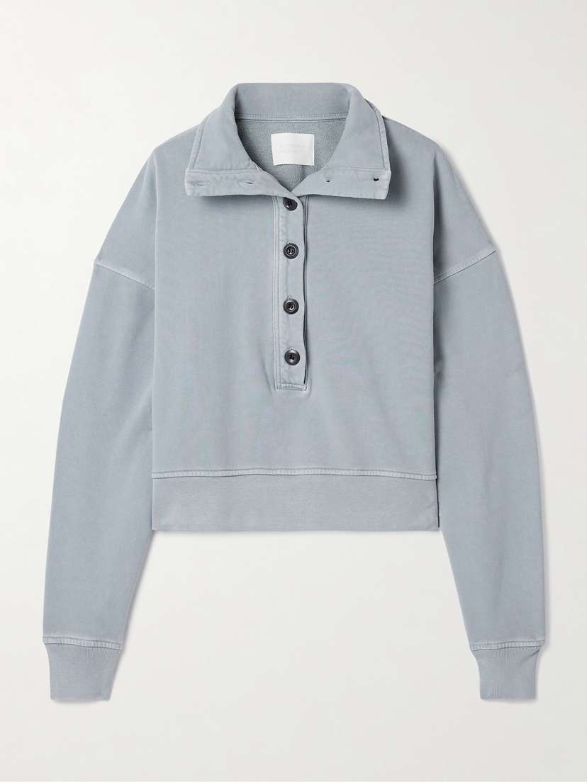 Citizens of Humanity Mirelle Cropped Cotton-jersey Sweatshirt