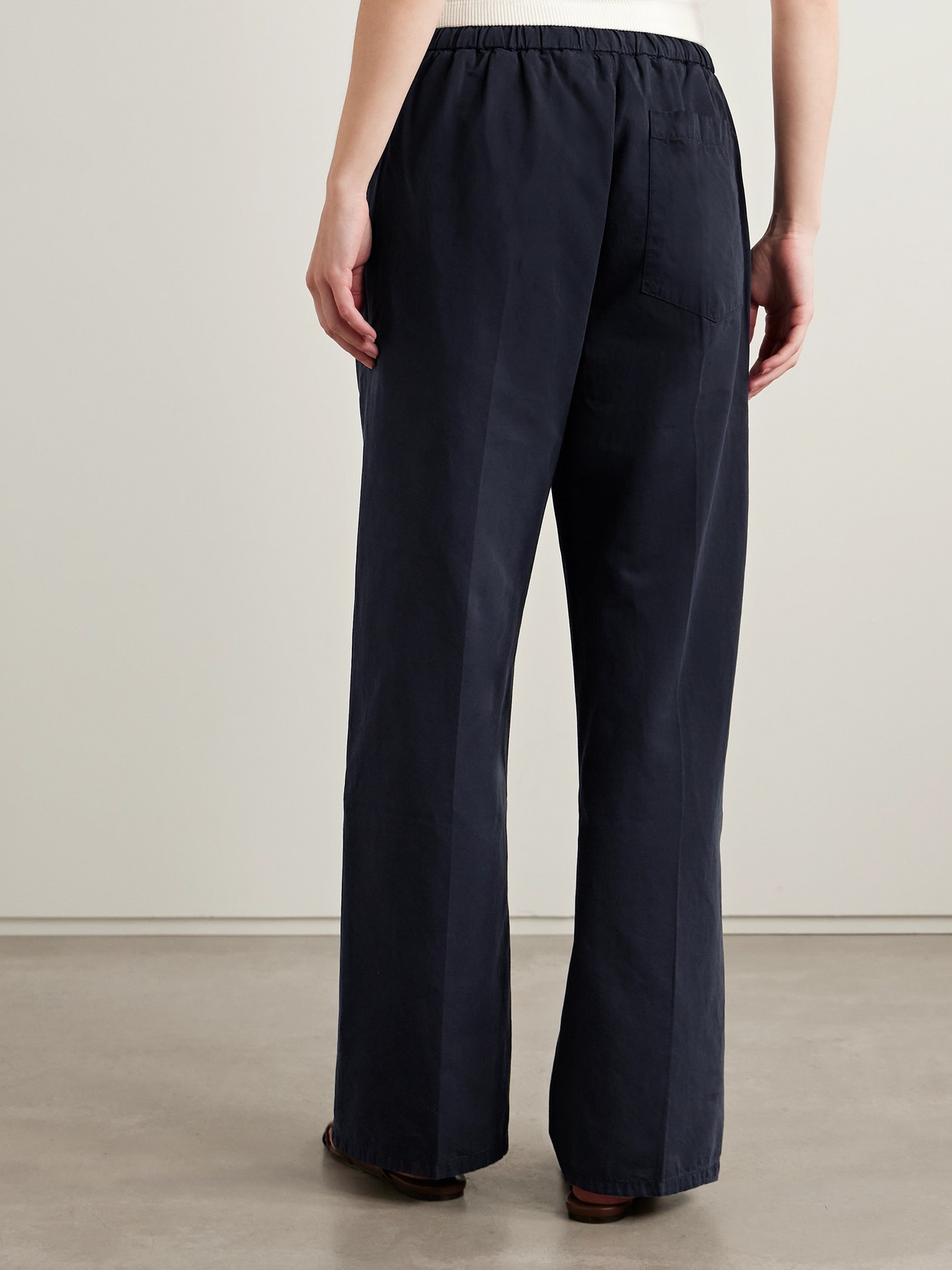 Citizen Of Humanity Aurora Cotton And Linen-blend Wide-leg Pants