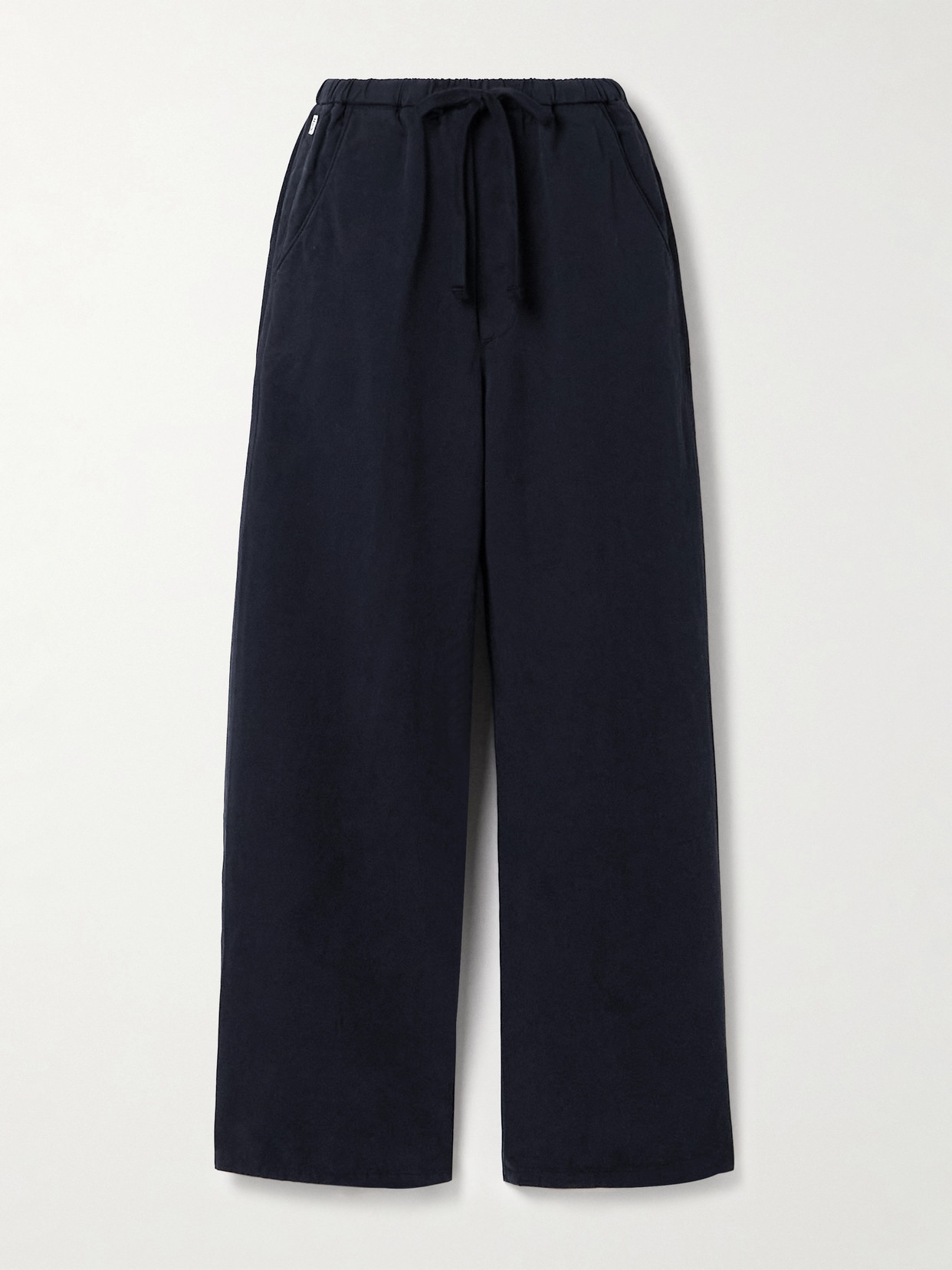 Citizen Of Humanity Aurora Cotton And Linen-blend Wide-leg Pants