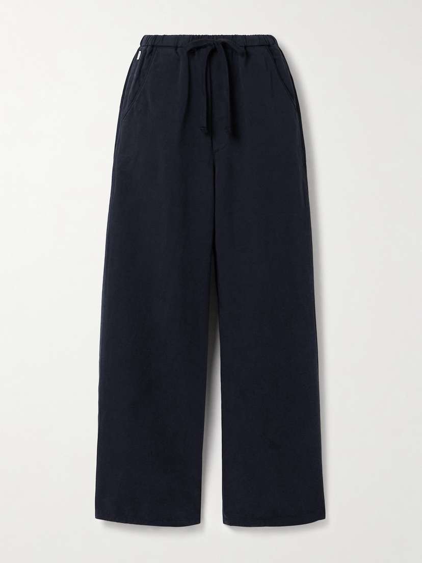 Citizens of Humanity Aurora Cotton And Linen-blend Wide-leg Pants