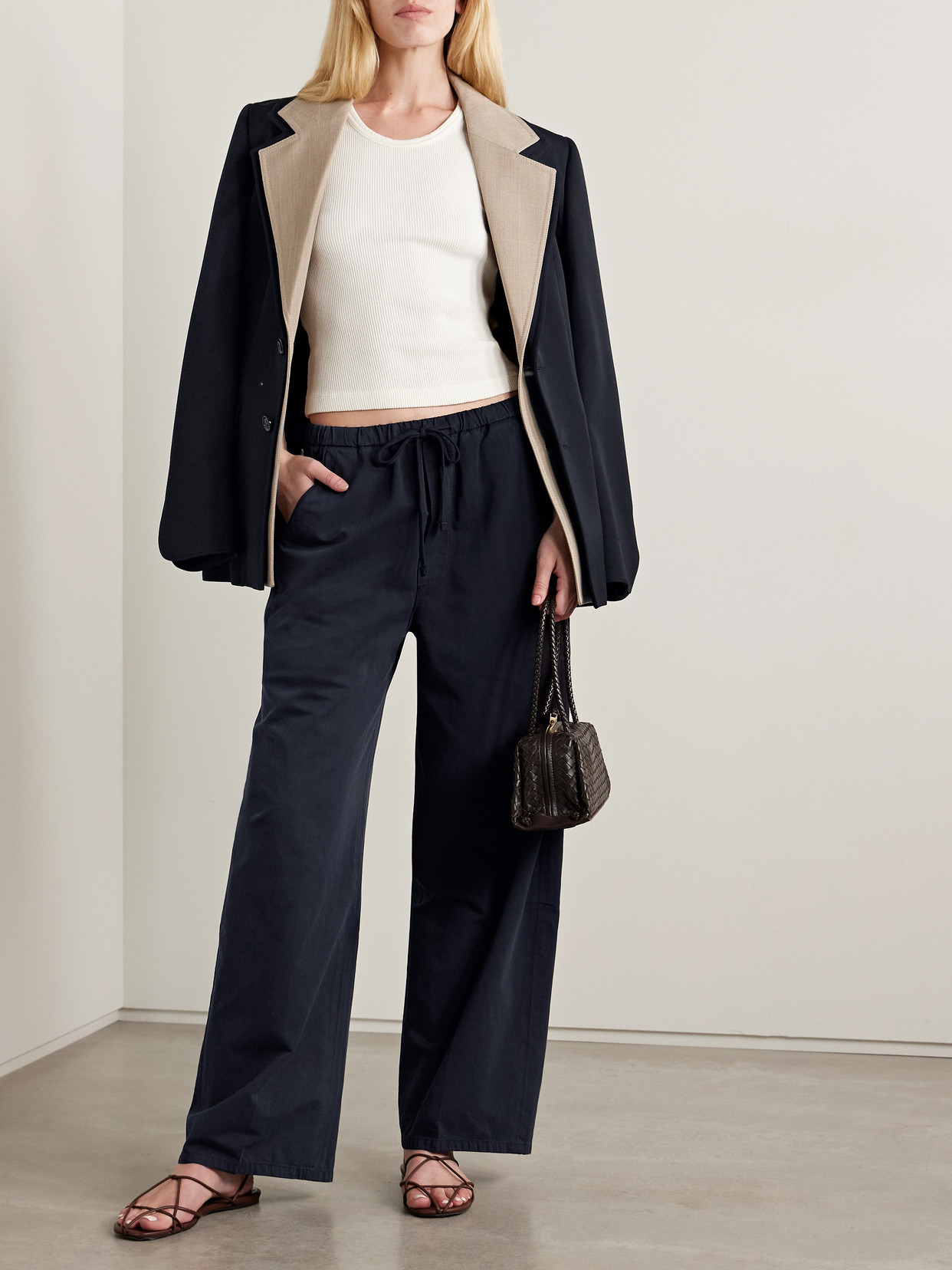 Citizen Of Humanity Aurora Cotton And Linen-blend Wide-leg Pants