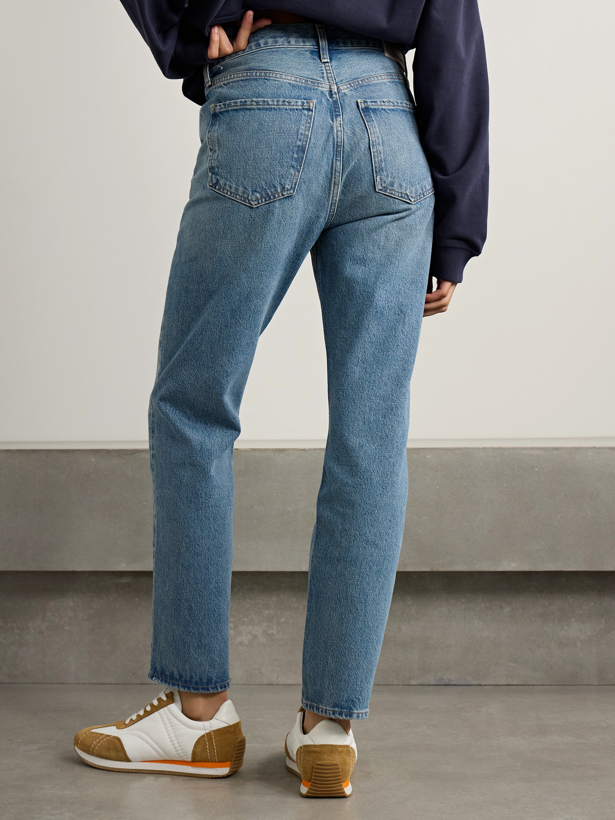 Shop Citizens Of Humanity Blaine High-rise Straight-leg Jeans In Blue